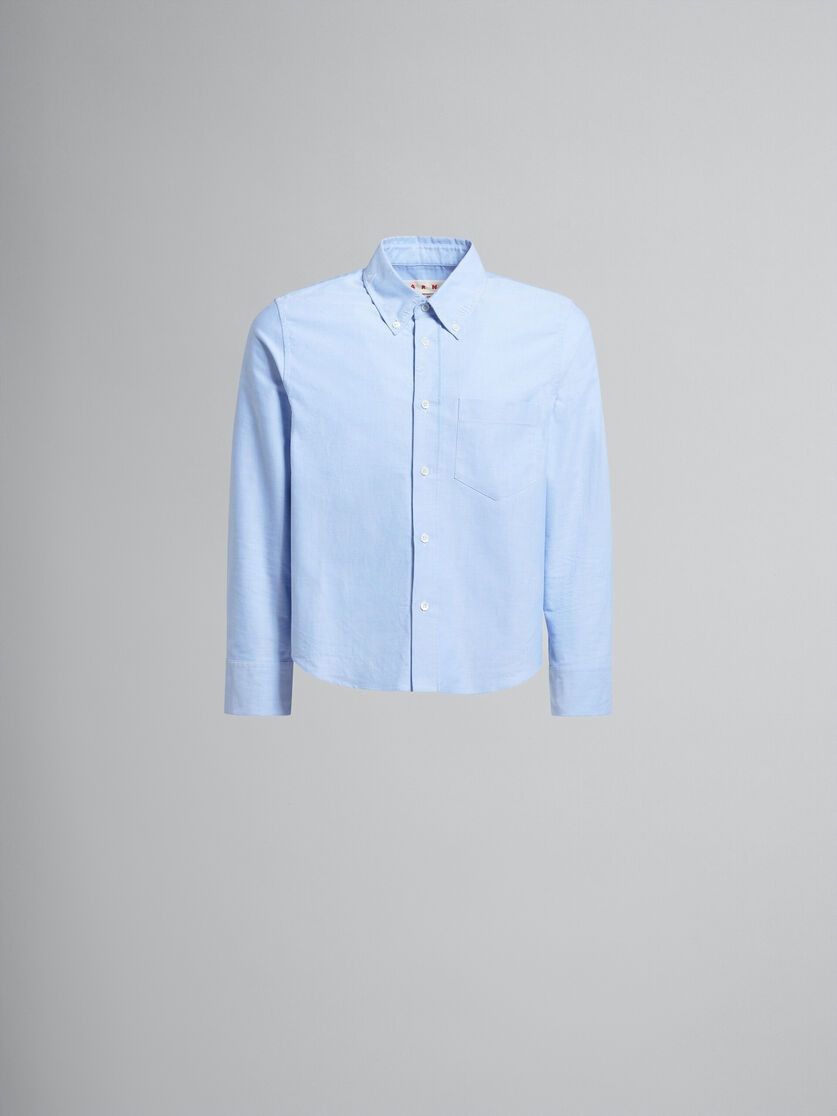 Marni o1w1db10125 Cropped Oxford Shirt in White Size US M / EU 48-50 / 2 - 1 Thumbnail