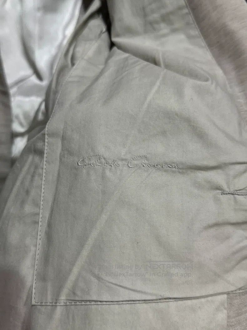 Rick Owens Rick Owens 14ss main-line silk-linen-blend one-button doub Size US S / EU 44-46 / 1 - 5 Thumbnail