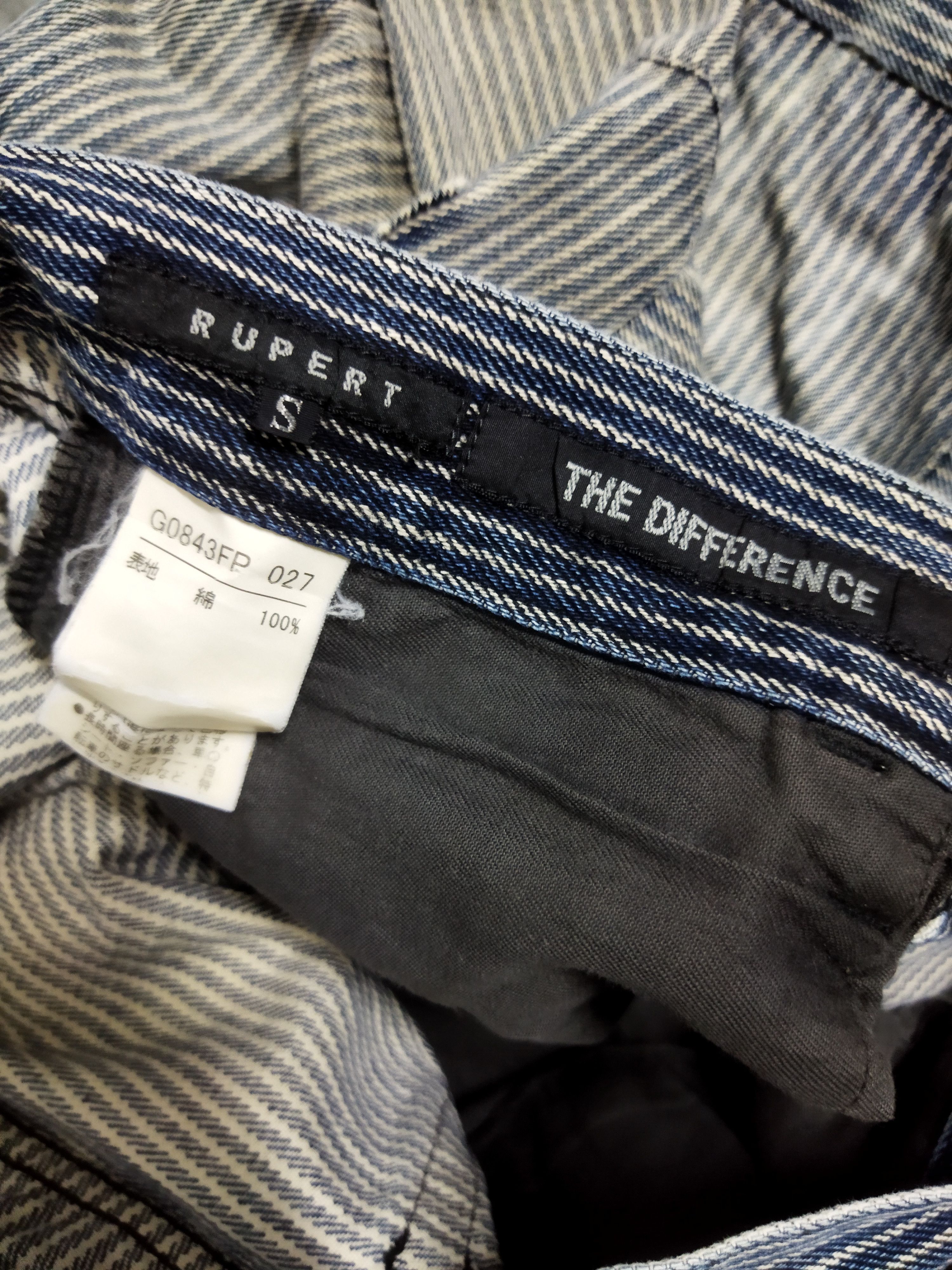 If Six Was Nine × Japanese Brand Flare Rupert The Difference Patchworked Hickory Pants Size US 28 / EU 44 - 7 Thumbnail