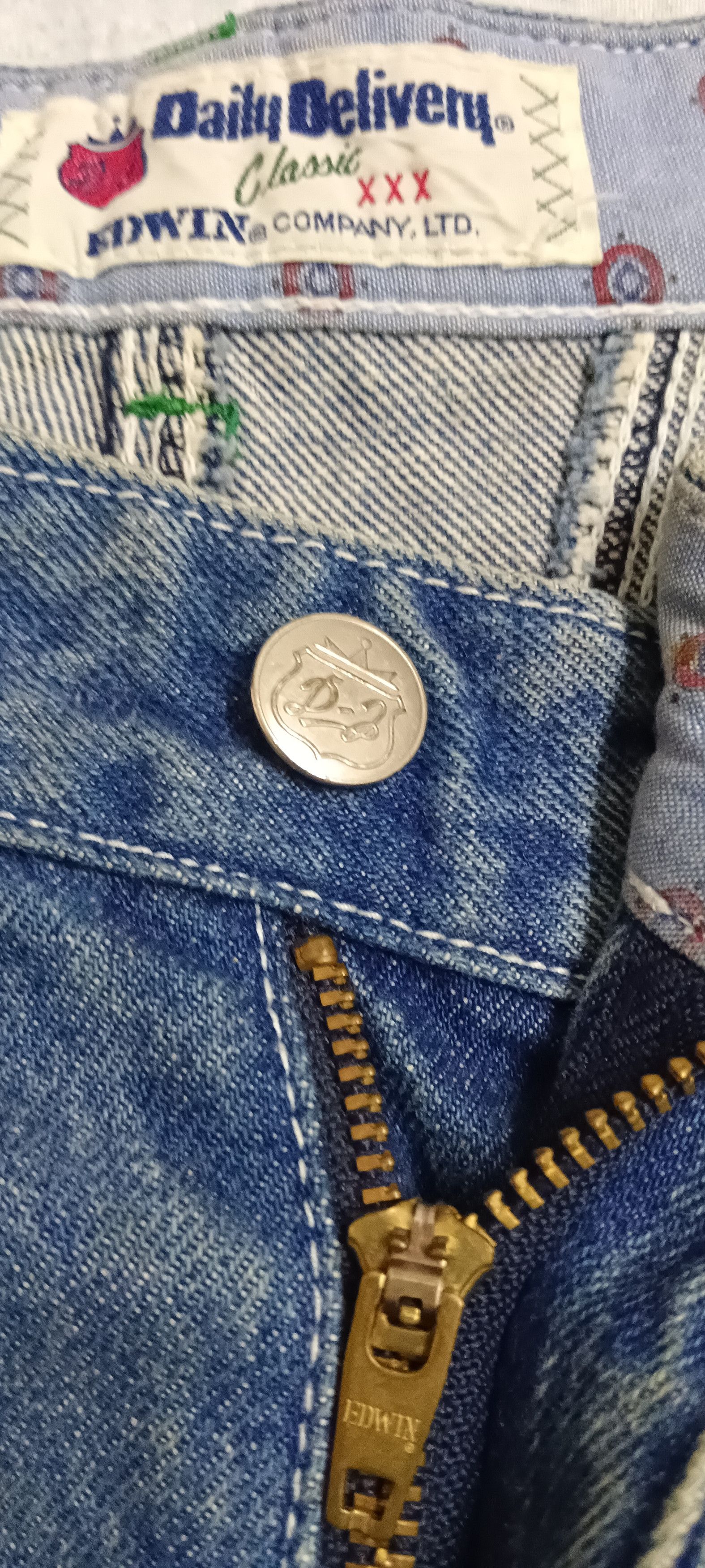 Edwin 💥Rare💥Daily Delivery By Edwin Hip Hop Baggy Jeans Size US 27 - 14 Thumbnail