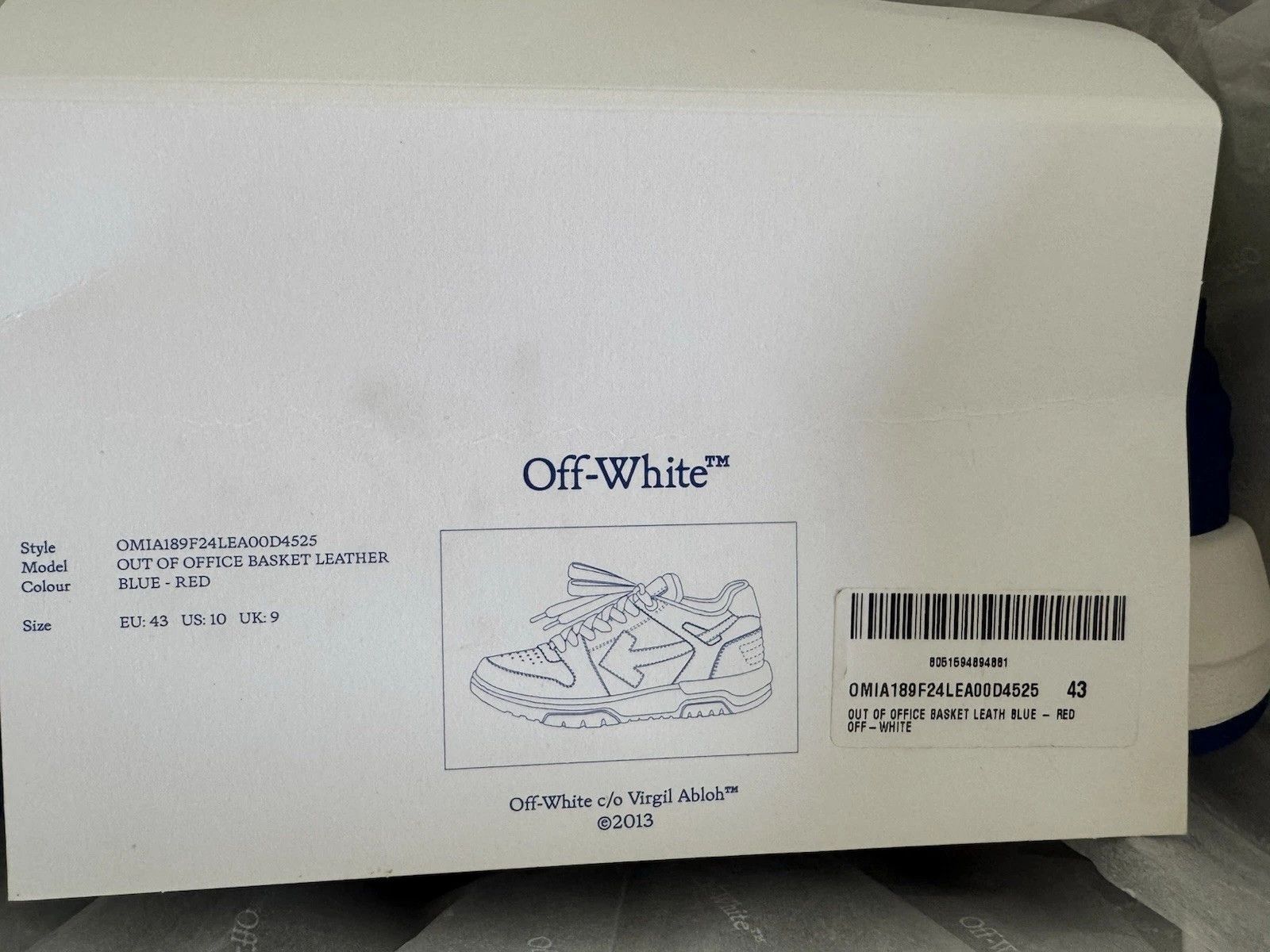 Off-White out of Office Size US 10 / EU 43 - 4 Thumbnail