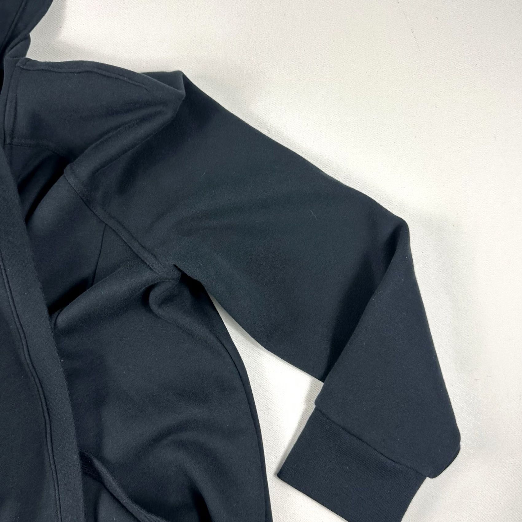 Fabletics Fabletics Cardigan Womens M Black Geri Long Wrap Scarf Fleece Hood Pockets Cardigan Wrap Hoodie Tie Open Hooded Size M / US 6-8 / IT 42-44 - 5 Thumbnail