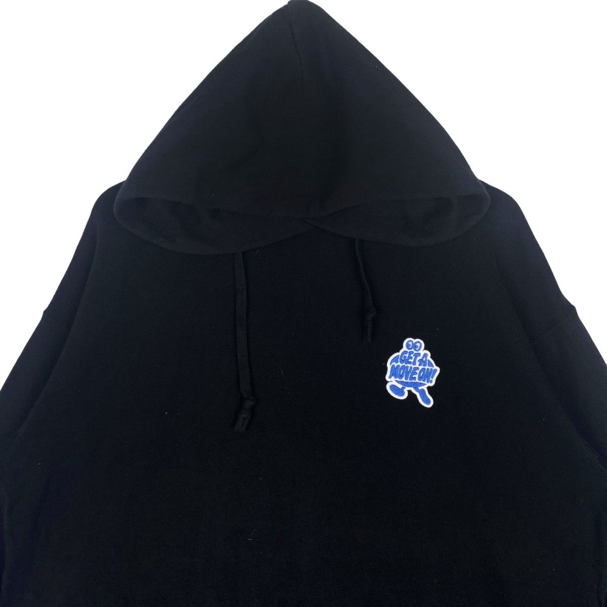 Uniqlo Get A Move On Hoodie Black Sweatshirt Pullover Jumper Size US XL / EU 56 / 4 - 2 Thumbnail