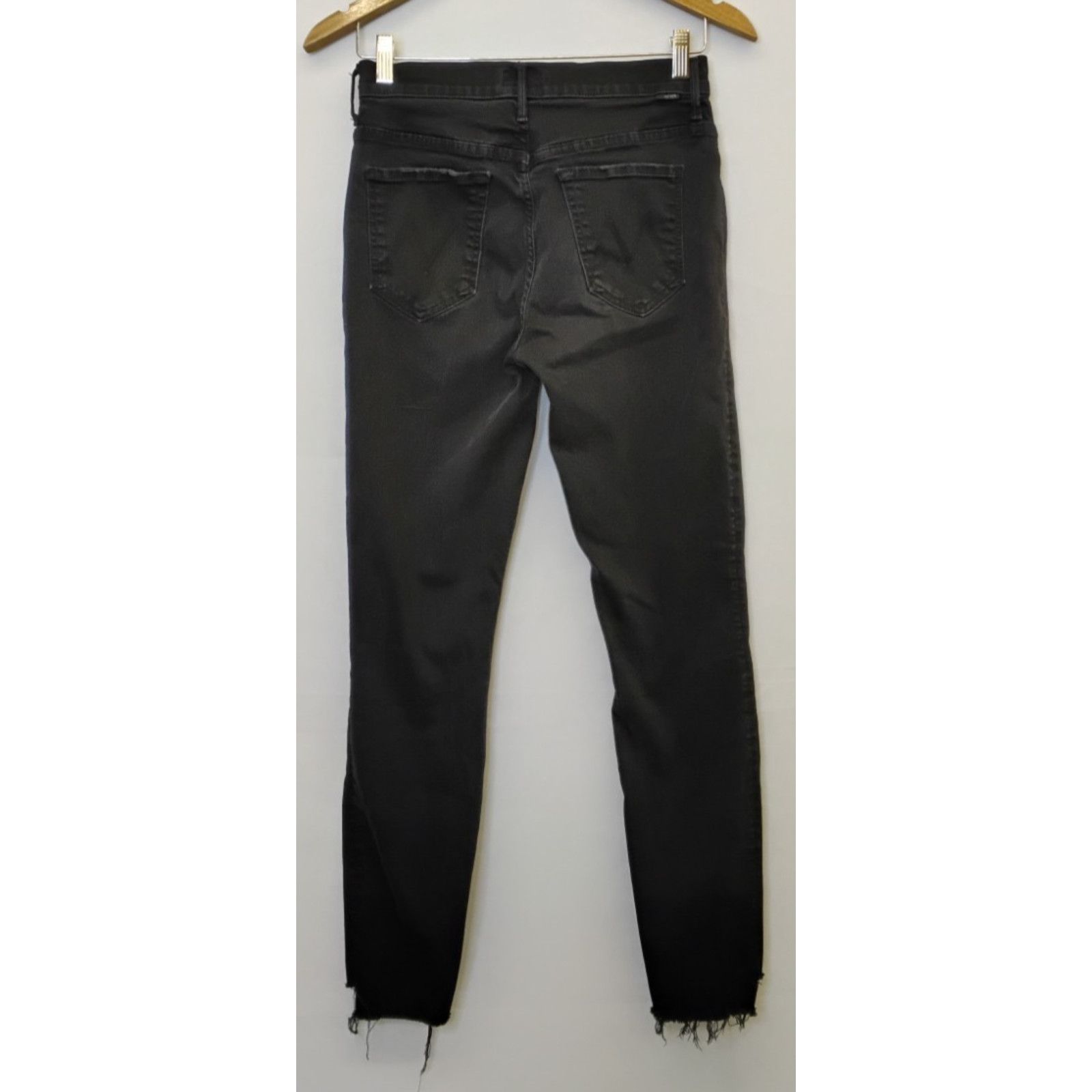MOTHER Mother The Stunner Ankle Step Fray Jeans Women's 28 Black Size 28" / US 6 / IT 42 - 3 Thumbnail