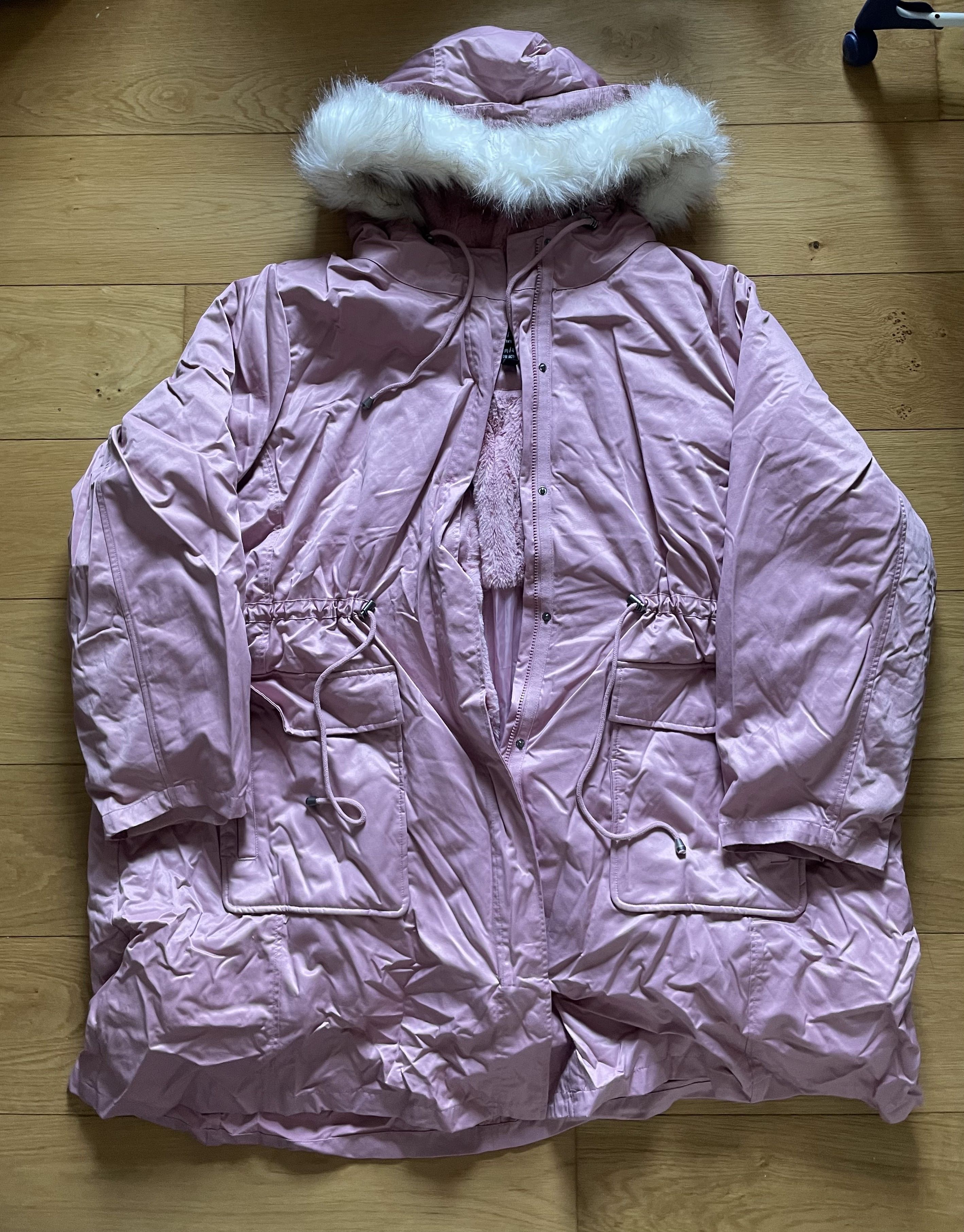 Torrid Torrid Pink Faux Fur Hood Parka Coat 5XL Size 4XL / US 24-26 - 1 Thumbnail