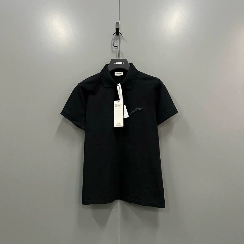 Saint Laurent Paris Saint Laurent Black Polo Shirt M Size Size US M / EU 48-50 / 2 - 1 Thumbnail