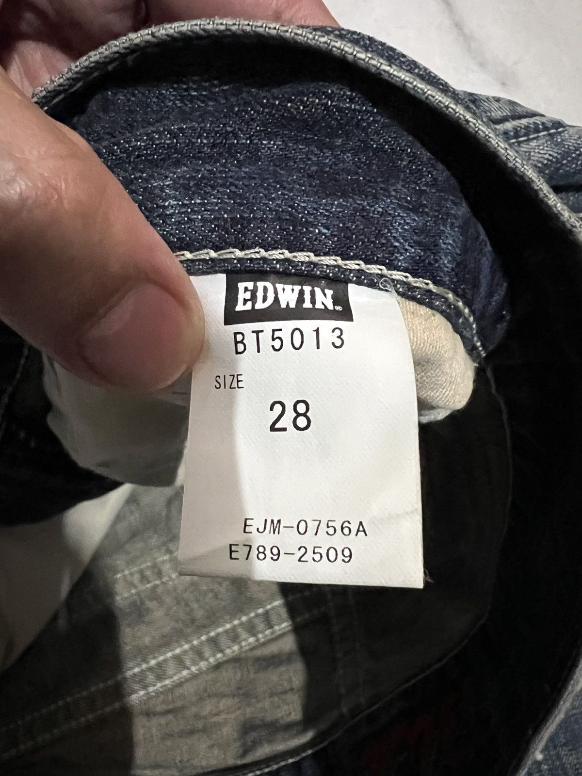 Edwin × If Six Was Nine × Japanese Brand 🌈Twist Leg Vintage Edwin Blue Trip Mud Wash Jean Japan Size US 30 / EU 46 - 20 Thumbnail