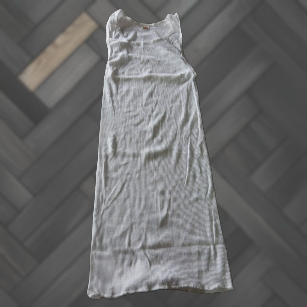 Fruit Of The Loom VINTAGE Fruit Of The Loom USA Made Men's Sleeveless Undershirt White Large Tall Size US L / EU 52-54 / 3 - 1 Thumbnail