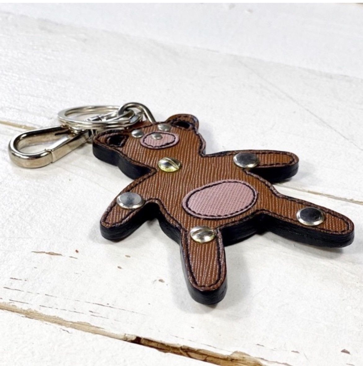 Prada Authentic Prada Brown Bear Saffiano Trick Bag Charm Size ONE SIZE - 4 Thumbnail
