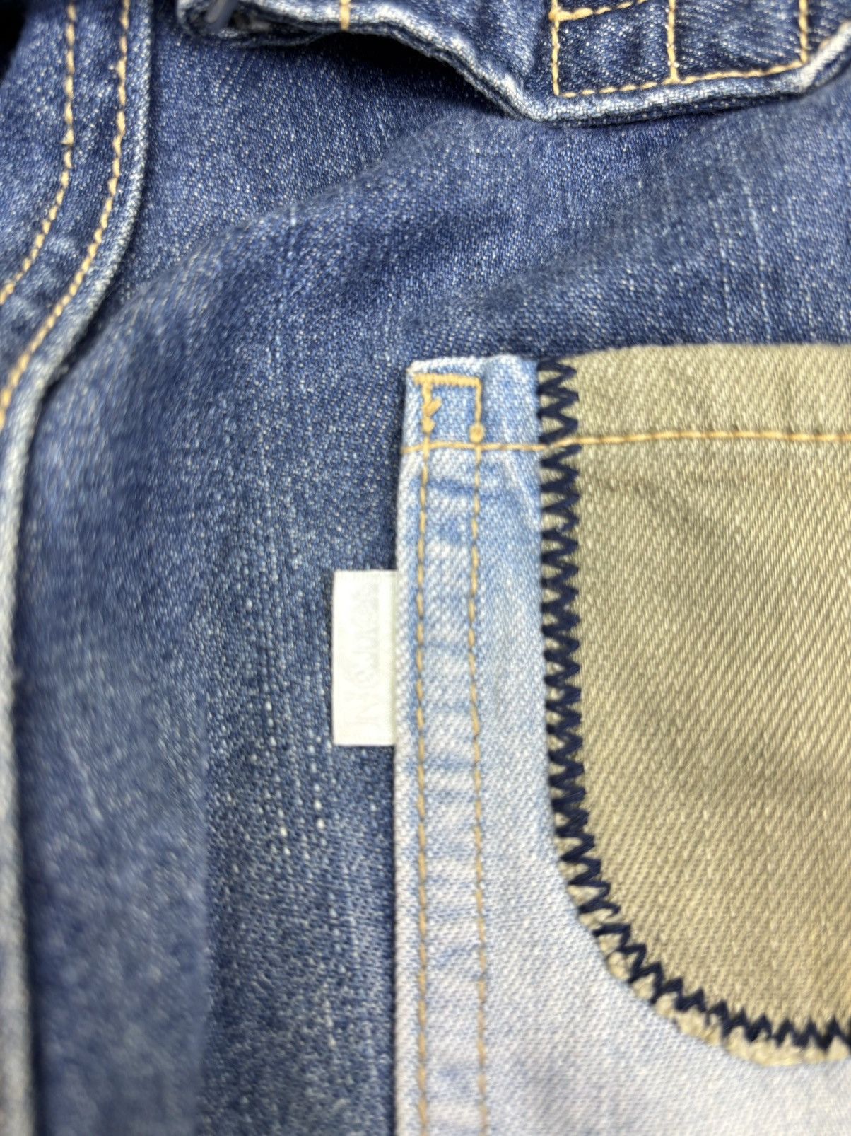 Ne-Net Nenet Issey Miyake Patchwork Soft Denim F770 Size US 29 - 12 Thumbnail