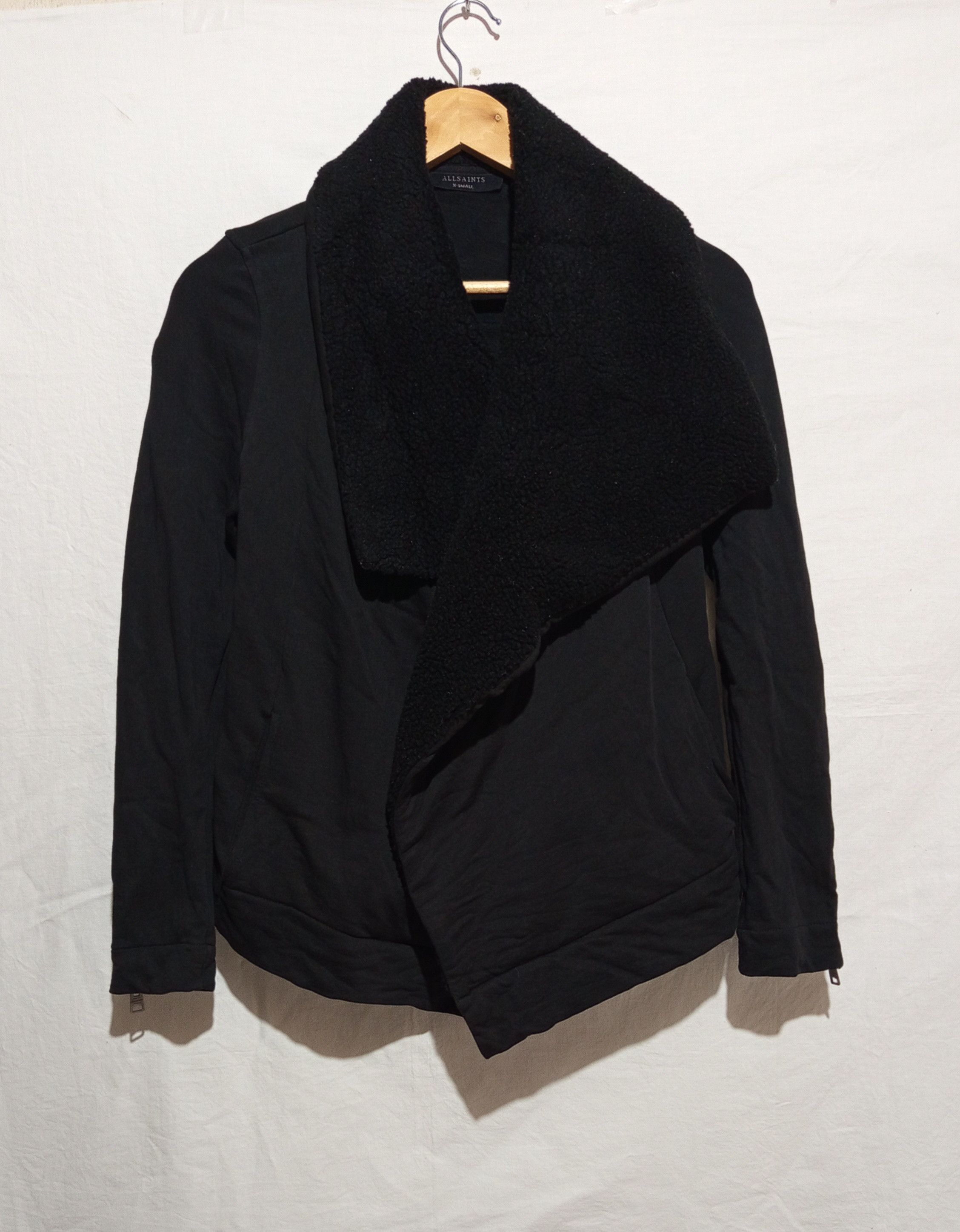 Allsaints Allsaints Bora Sweat Fleece Jacket Size XS / US 0-2 / IT 36-38 - 1 Thumbnail