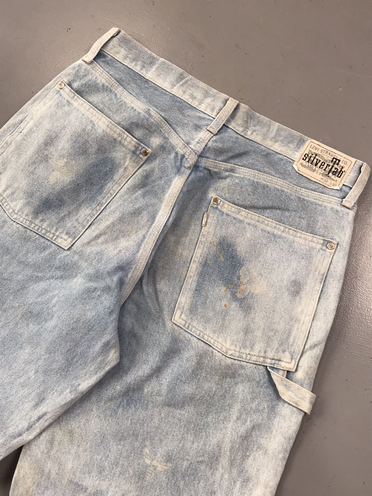 Levi's × Vintage Vintage Levi’s silver tab Sun fade carpenter denim Size US 34 / EU 50 - 9 Thumbnail