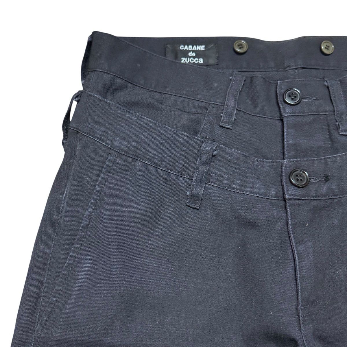 CABANE de ZUCCa Cabane De Zucca Double Waist Wool Trouser Long Leg Size US 32 / EU 48 - 4 Thumbnail