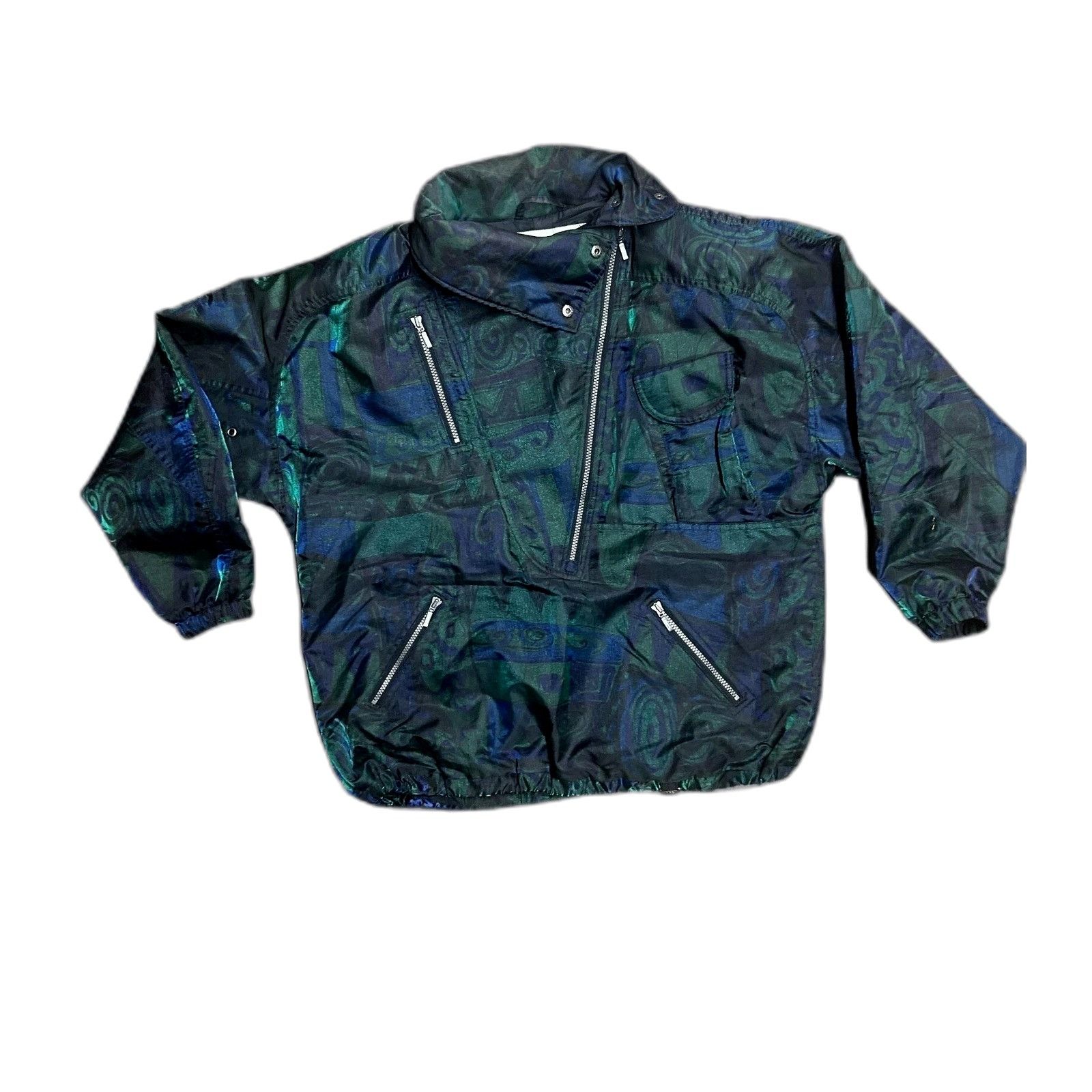 Vintage NILS Vtg. Blue Ski Jacket Size 8 Womens Pockets Shiny Metall Size US XXS / EU 40 - 1 Thumbnail