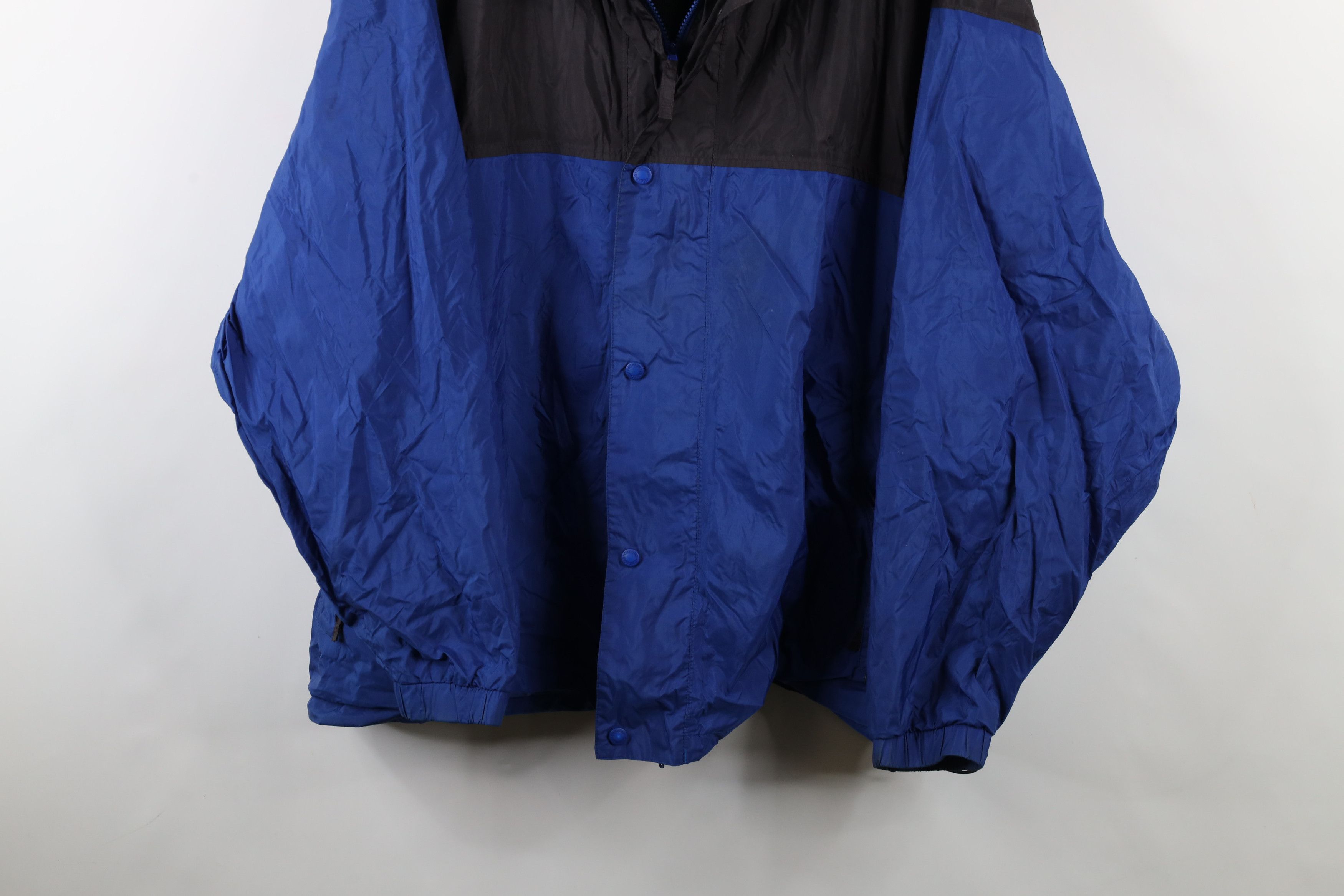 Cabelas × Vintage Vintage Cabelas Packable Hooded Rain Jacket Windbreaker Blue Size US XXL / EU 58 / 5 - 3 Thumbnail
