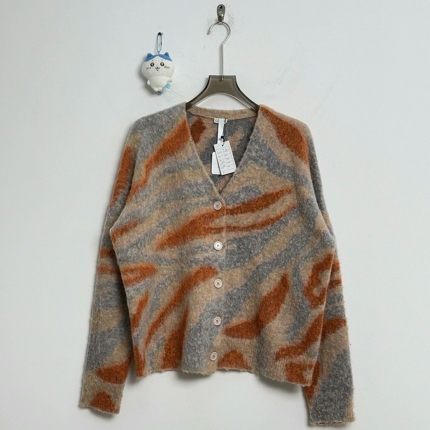 Loewe Loewe Contrast Mohair Cardigan S Size US S / EU 44-46 / 1 - 1 Thumbnail