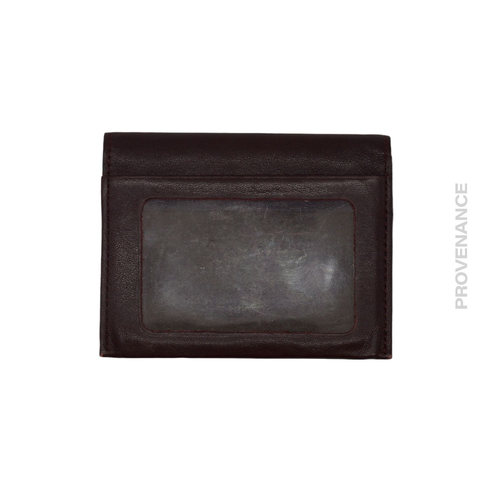 Balenciaga 🔴 Balenciaga BB Logo Bifold Wallet - Deep Burgundy Size ONE SIZE - 2 Thumbnail