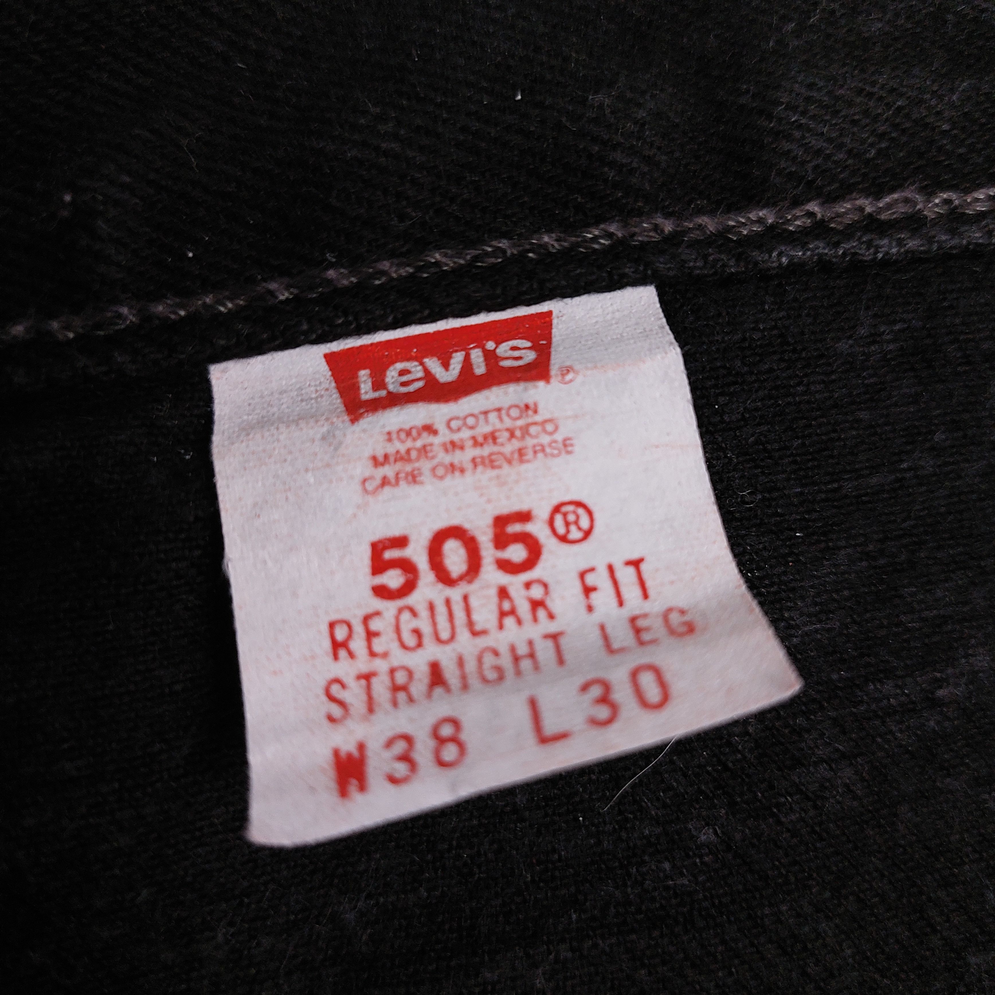 Levi's 1990s Levi's 505 regular fit jeans Size US 38 / EU 54 - 7 Thumbnail