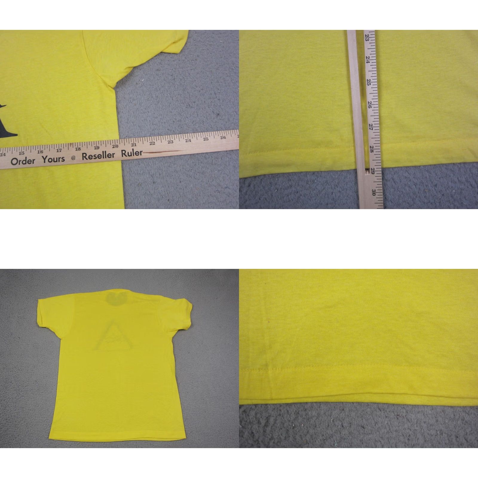 Vintage VINTAGE Screen Star Shirt Mens XL Yellow 80s Classic School Short Sleeve Crew Neck Cotton Polyester Knit T-Shirt Size US XL / EU 56 / 4 - 8 Thumbnail