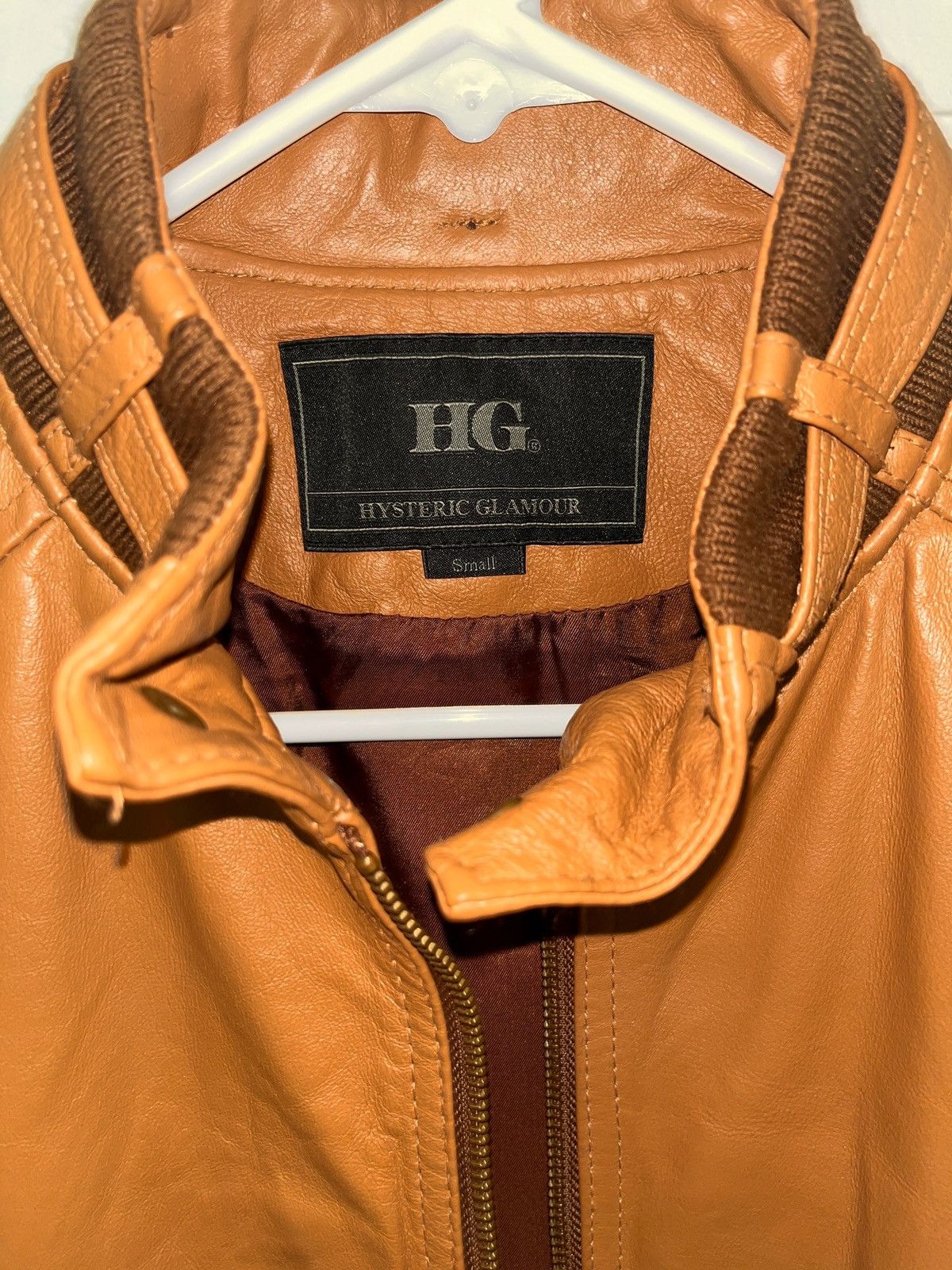 Hysteric Glamour Hysteric Glamour leather jacket tan S Size US XS / EU 42 / 0 - 3 Thumbnail
