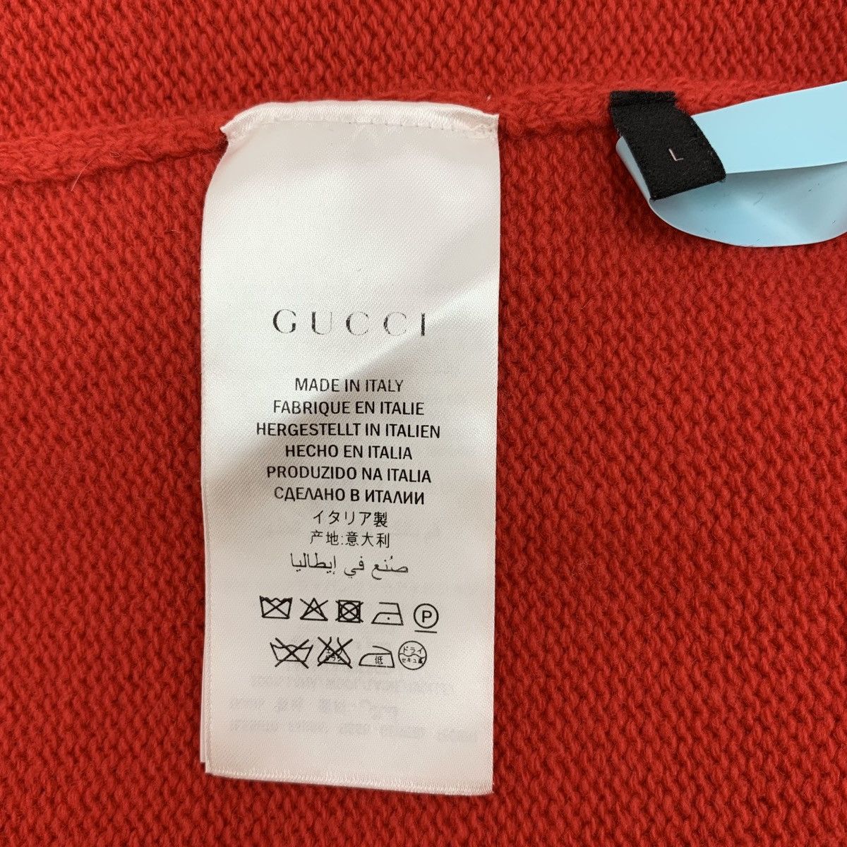 Gucci Gucci Red Diamond Embellished Monogrammed Wool Sweater Size L / US 10 / IT 46 - 6 Thumbnail