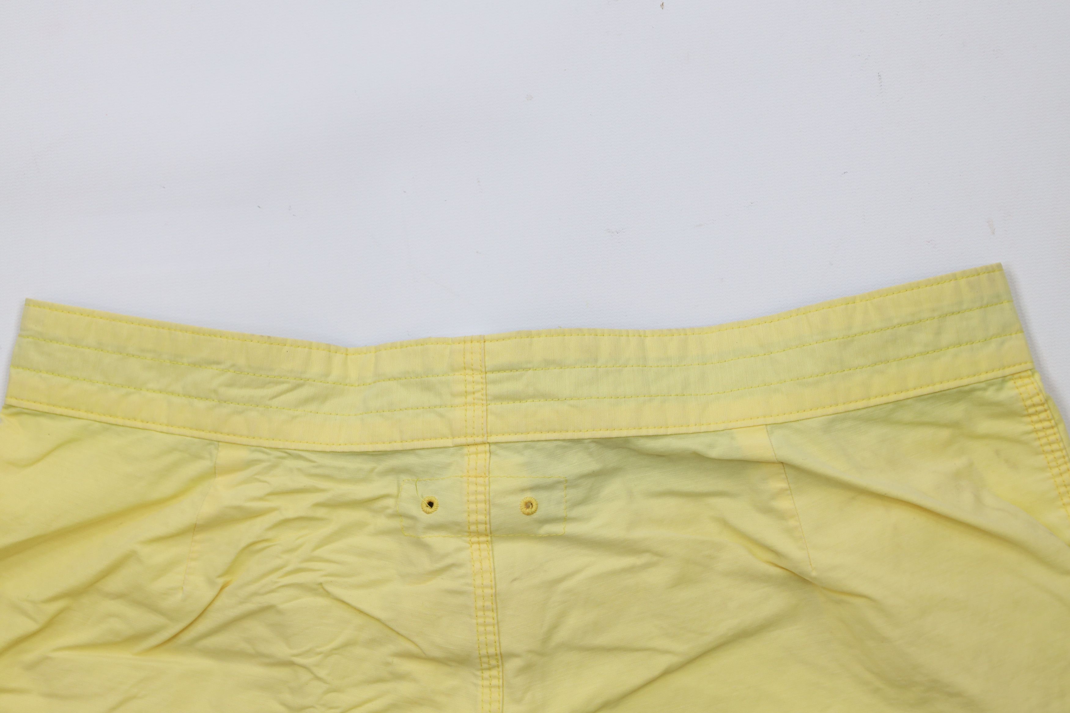 Brooks Brothers × Vintage Vintage Brooks Brothers Knee Board Shorts Swim Trunks Yellow Size US 33 - 7 Thumbnail