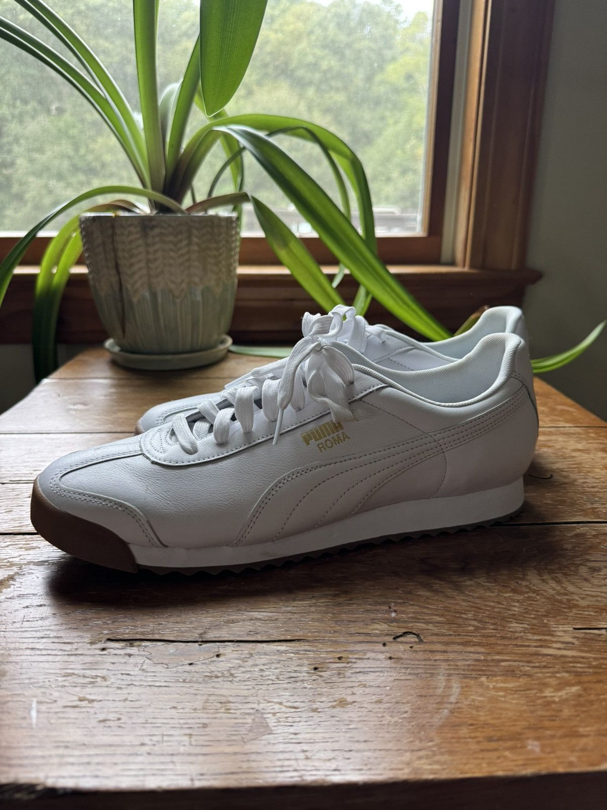 Puma Puma Roma Classic Gum (gold trim) Size US 13 / EU 46 - 3 Thumbnail