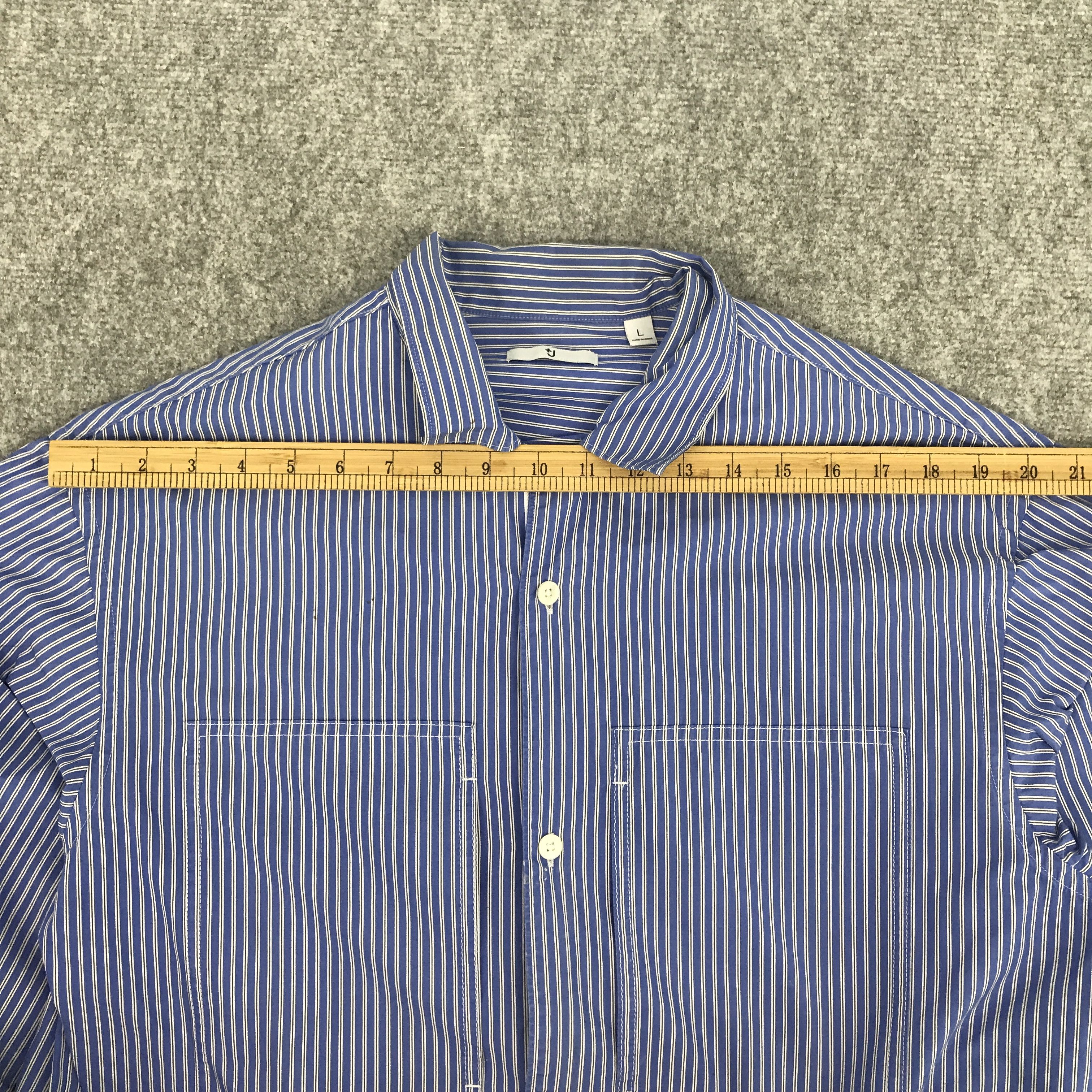 Jil Sander × Uniqlo Rare Jil Sander x striped uniqlo button jacket Size US L / EU 52-54 / 3 - 5 Thumbnail