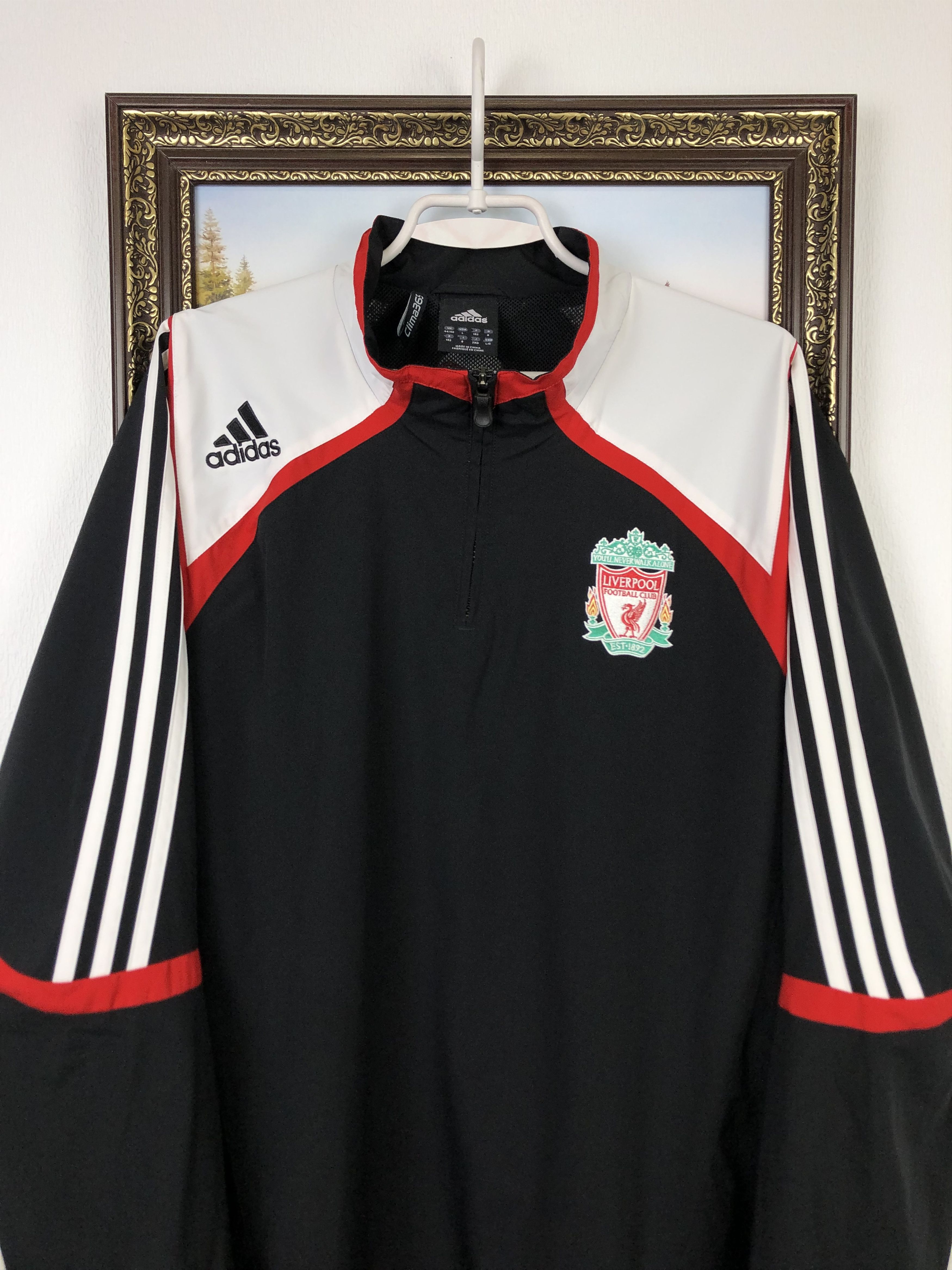 Adidas Vintage Adidas Liverpool Football Jacket Soccer Track Train Size US XL / EU 56 / 4 - 2 Thumbnail