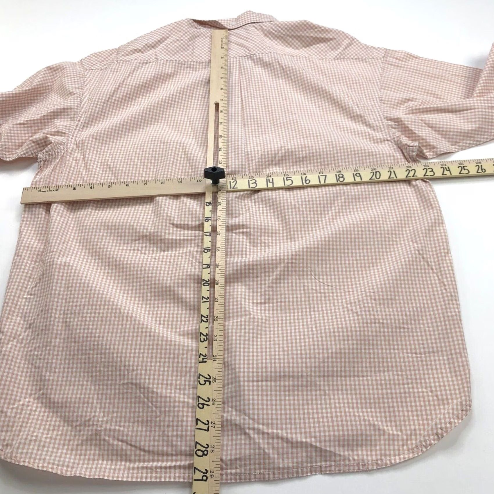 J.Crew J.Crew Shirt Womens 10 Button-Up Check Collared Long Sleeve Orange Relaxed Casual Basic All Seasons Button-Down Size L / US 10 / IT 46 - 6 Thumbnail