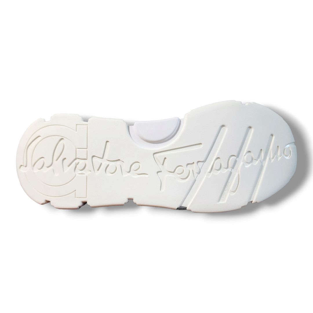 Salvatore Ferragamo Ferragamo White Booster Sneaker Men's Size 7/Women's Size 9 Size US 7 / EU 40 - 10 Thumbnail