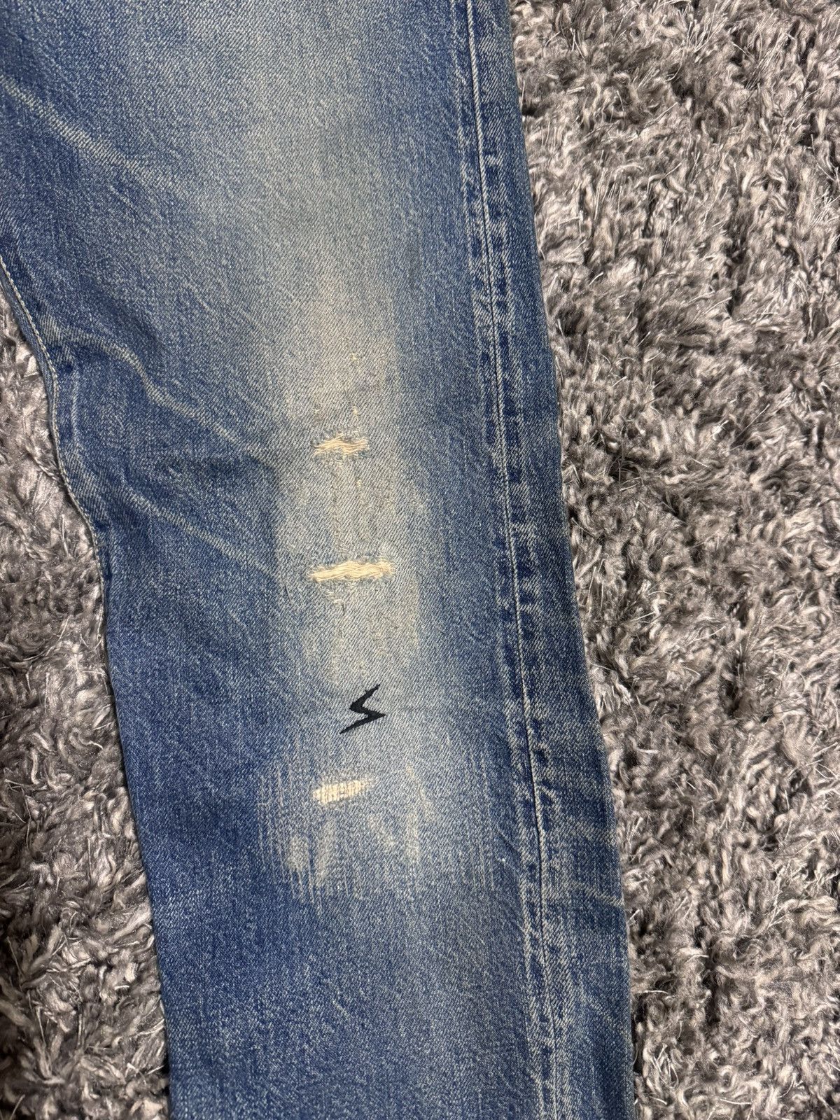 Japanese Brand Undercover SS09 Neoboy Poem Jeans Size US 30 / EU 46 - 3 Thumbnail