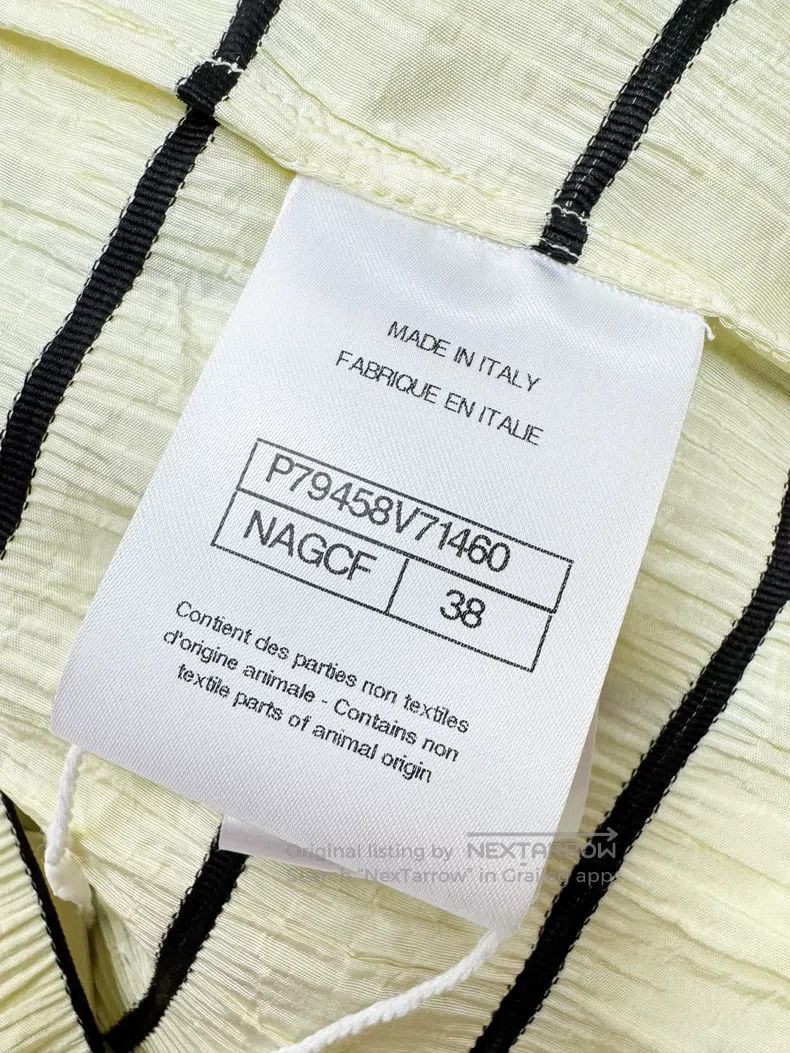 Chanel Chanel 25S spring and summer series light yellow striped l Size XS / US 0-2 / IT 36-38 - 6 Thumbnail