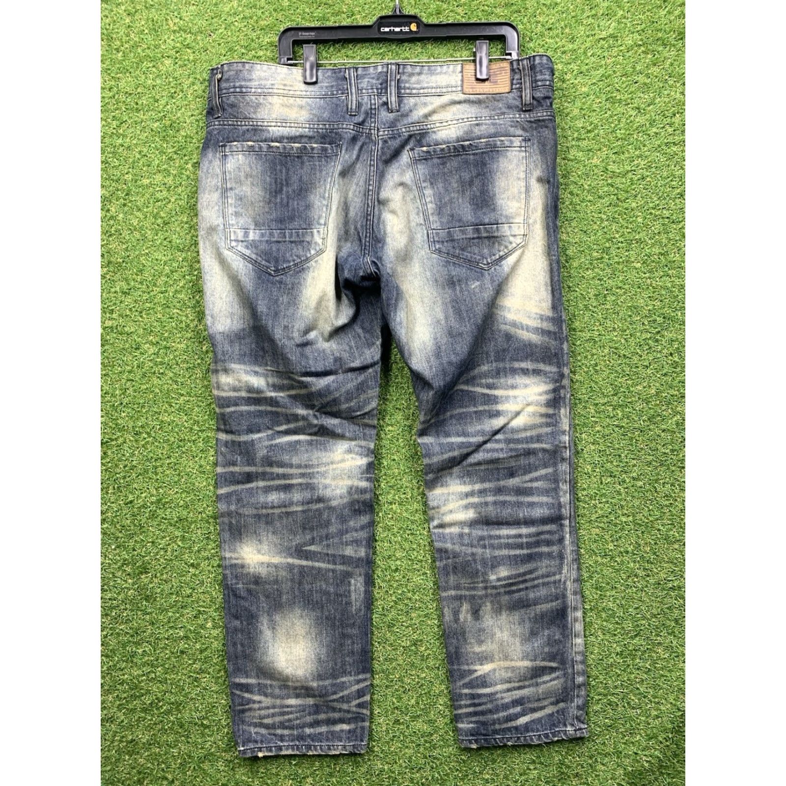 Jordan Craig VINTAGE Jordan Craig Jeans Mens 38x32 Tapered Distressed Denim Hip Hop Rock Grunge City Size US 38 / EU 54 - 2 Thumbnail