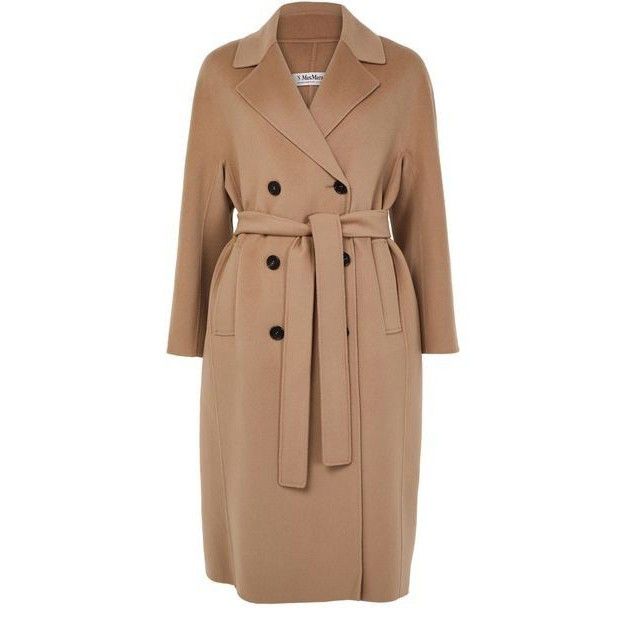 Max Mara MAX MARA Paul Belted Brown Wool Long Coat New & Authentic (W Size XS / US 0-2 / IT 36-38 - 1 Thumbnail
