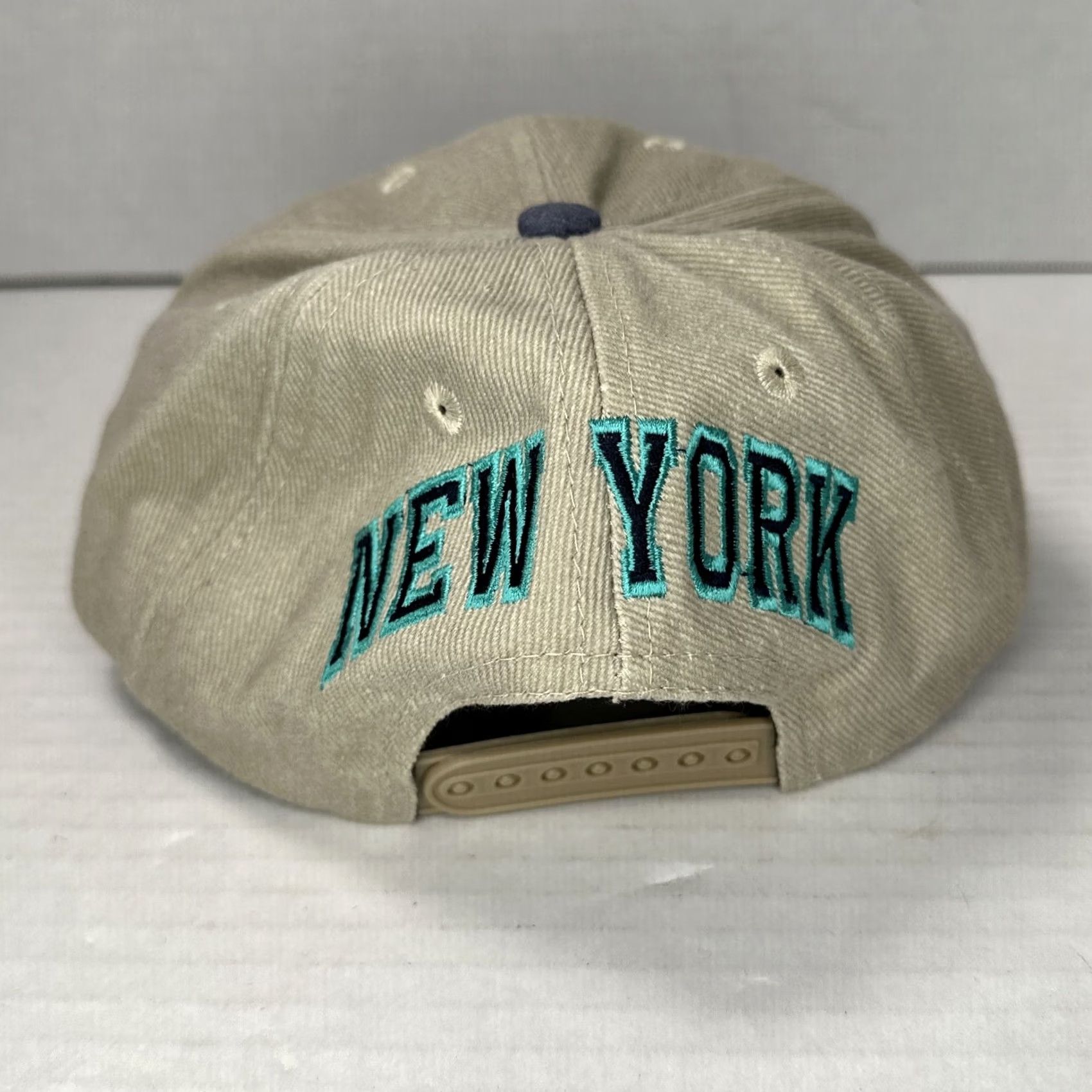 Hard Rock Cafe VINTAGE Hard Rock Cafe Save The Planet Snapback Hat NY 90s EUC Unisex Adults Brown Blue Cotton Adjustable Breathable Snapback Mens Womens Size ONE SIZE - 3 Thumbnail
