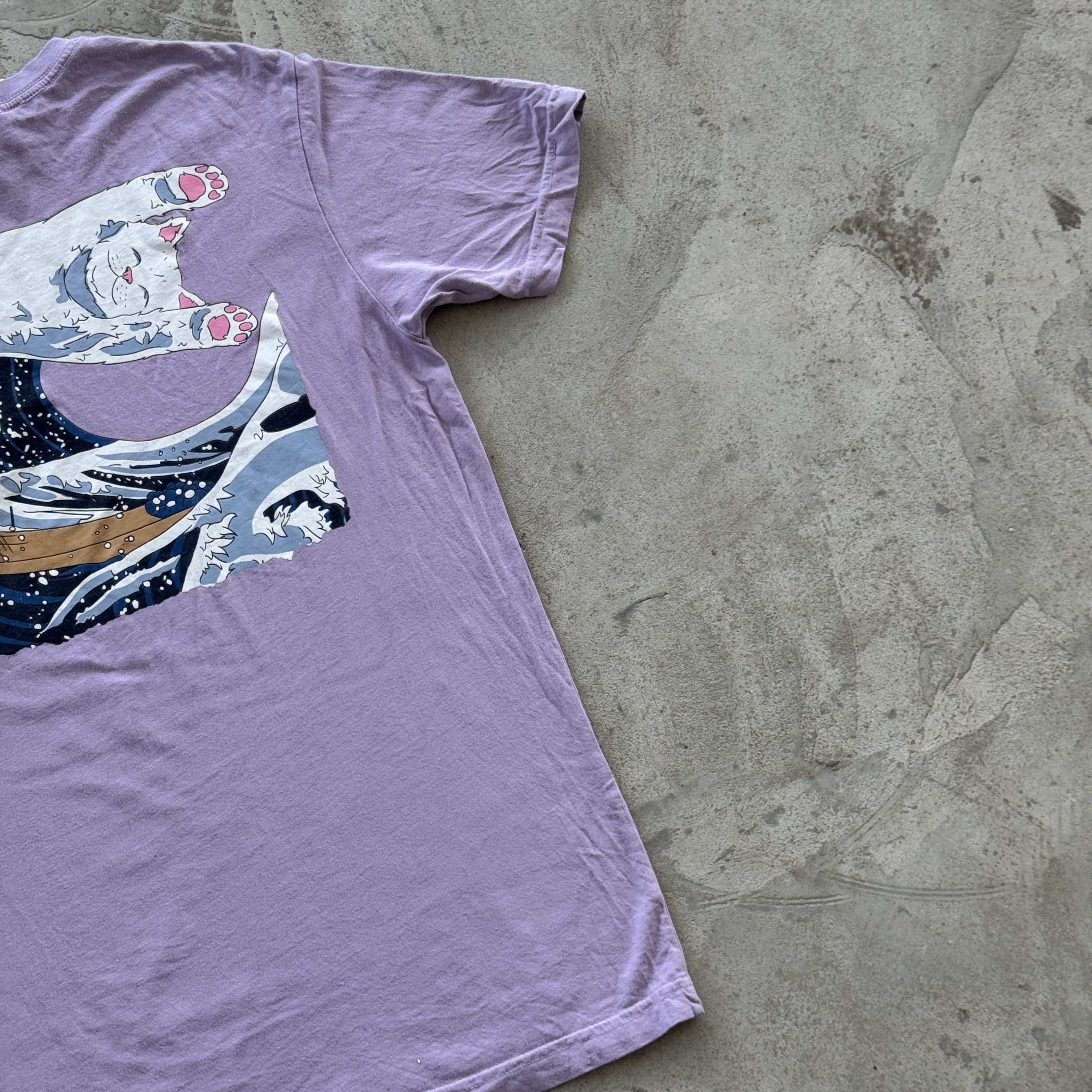 RIPNDIP Ripndip Graphic Tee Shirt Purple Lilac Medium Skateboard M Size US M / EU 48-50 / 2 - 3 Thumbnail