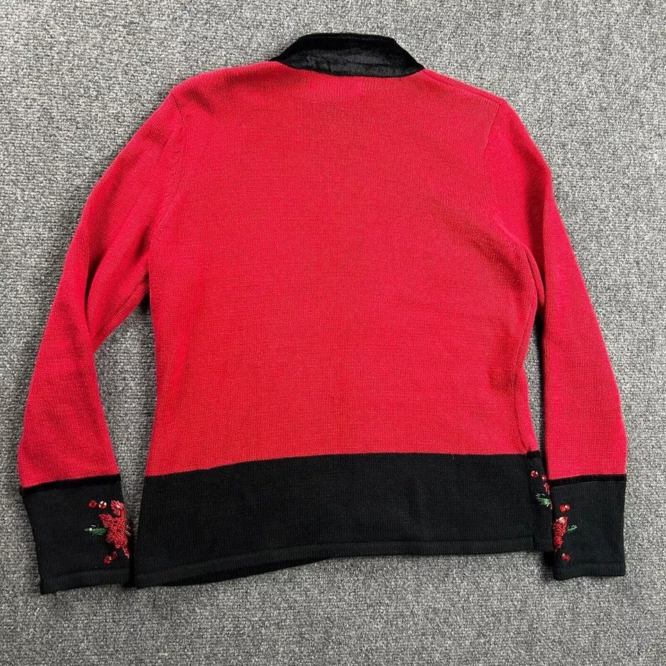 Other Tiara International Sweater Womens Medium Christmas Size M / US 6-8 / IT 42-44 - 6 Thumbnail
