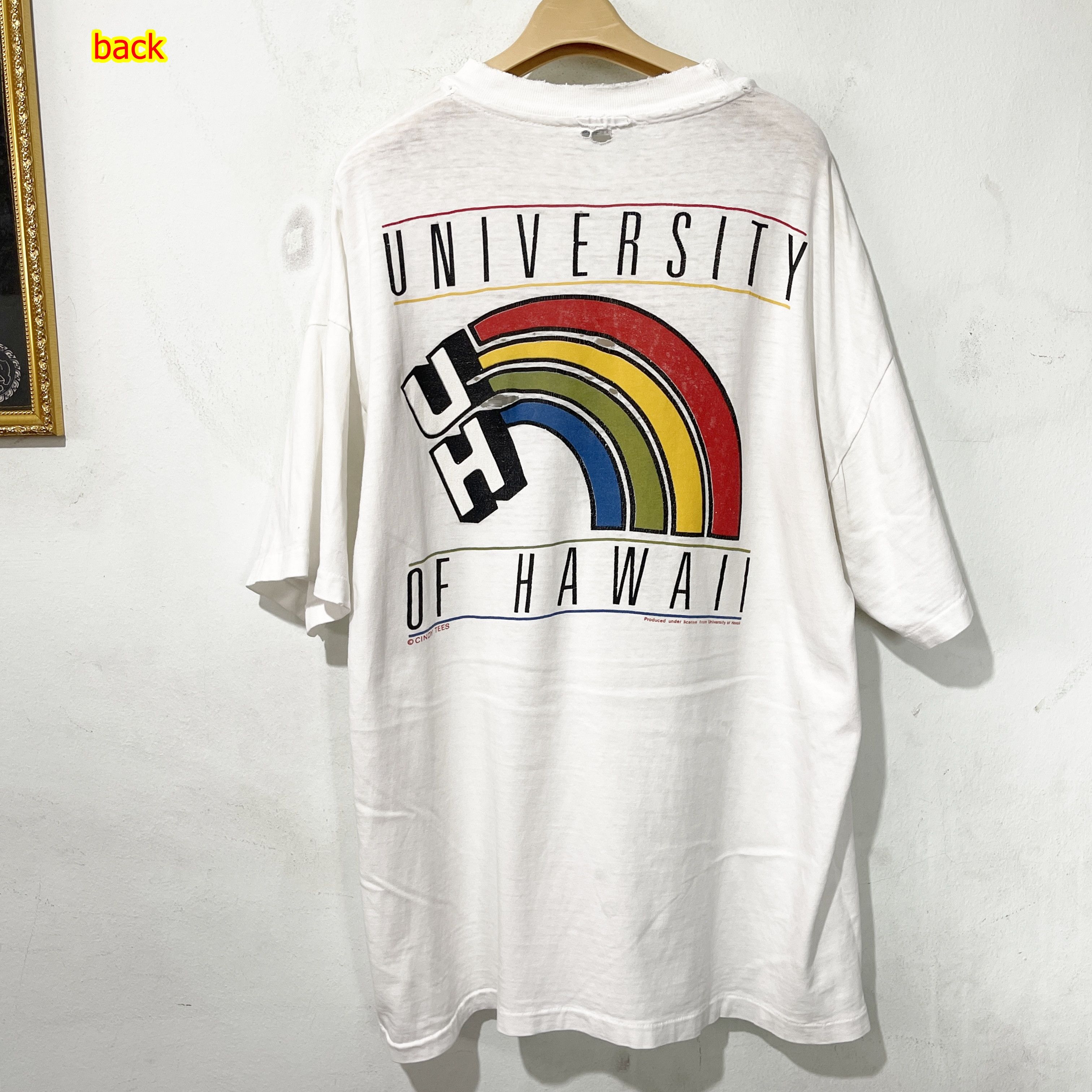 Vintage Vintage 90's UNIVERSITY Of HAWAII T-Shirt Single Stitches