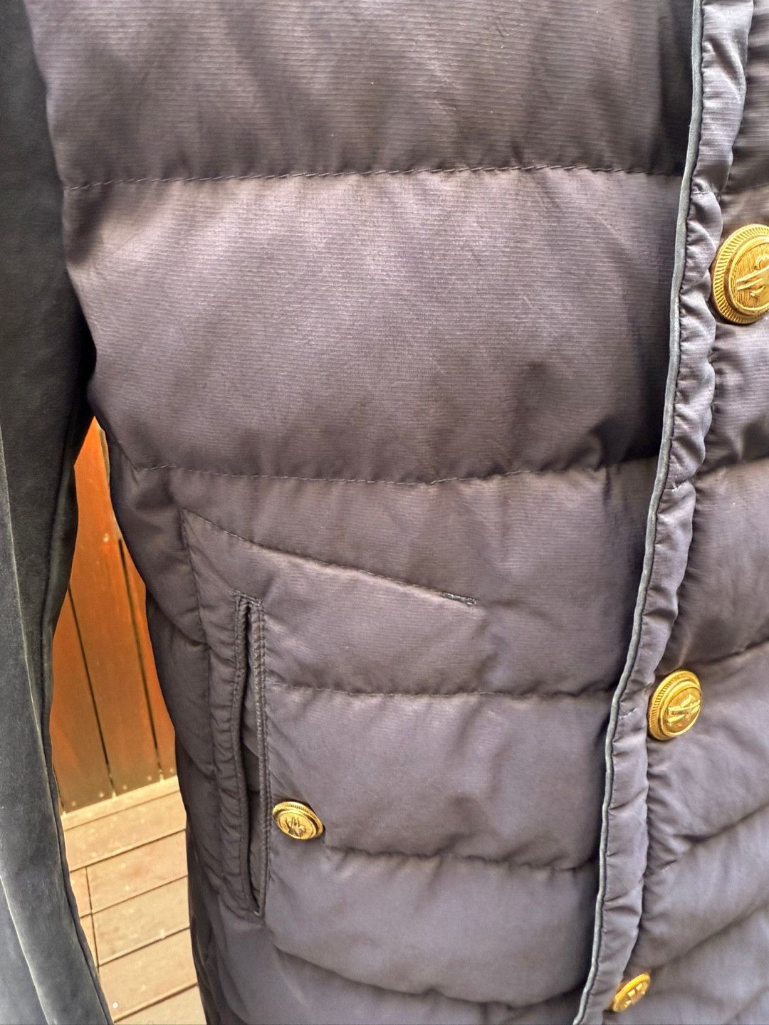 Moncler Grenoble Moncler Grenoble Alencon Navy double breasted parka Size US L / EU 52-54 / 3 - 3 Thumbnail