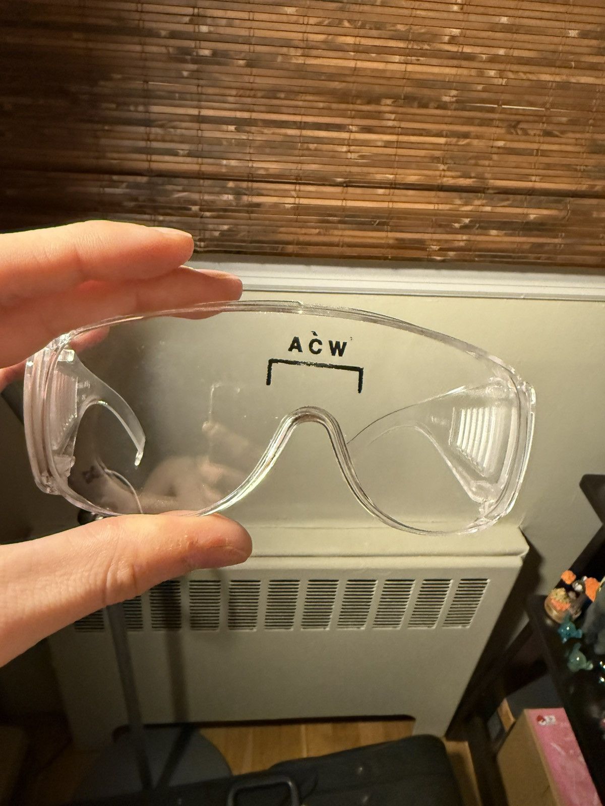 A-COLD-WALL* ACW Logo Clear Lab Construction Dust Goggles Glasses Size ONE SIZE - 1 Thumbnail