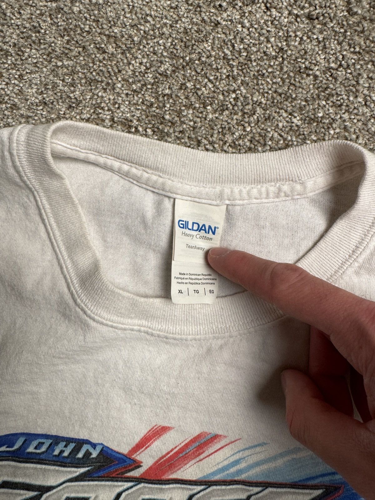 Gildan WHITE GILDAN “JOHN FORCE” GRAPHIC TEE Size US XL / EU 56 / 4 - 4 Thumbnail