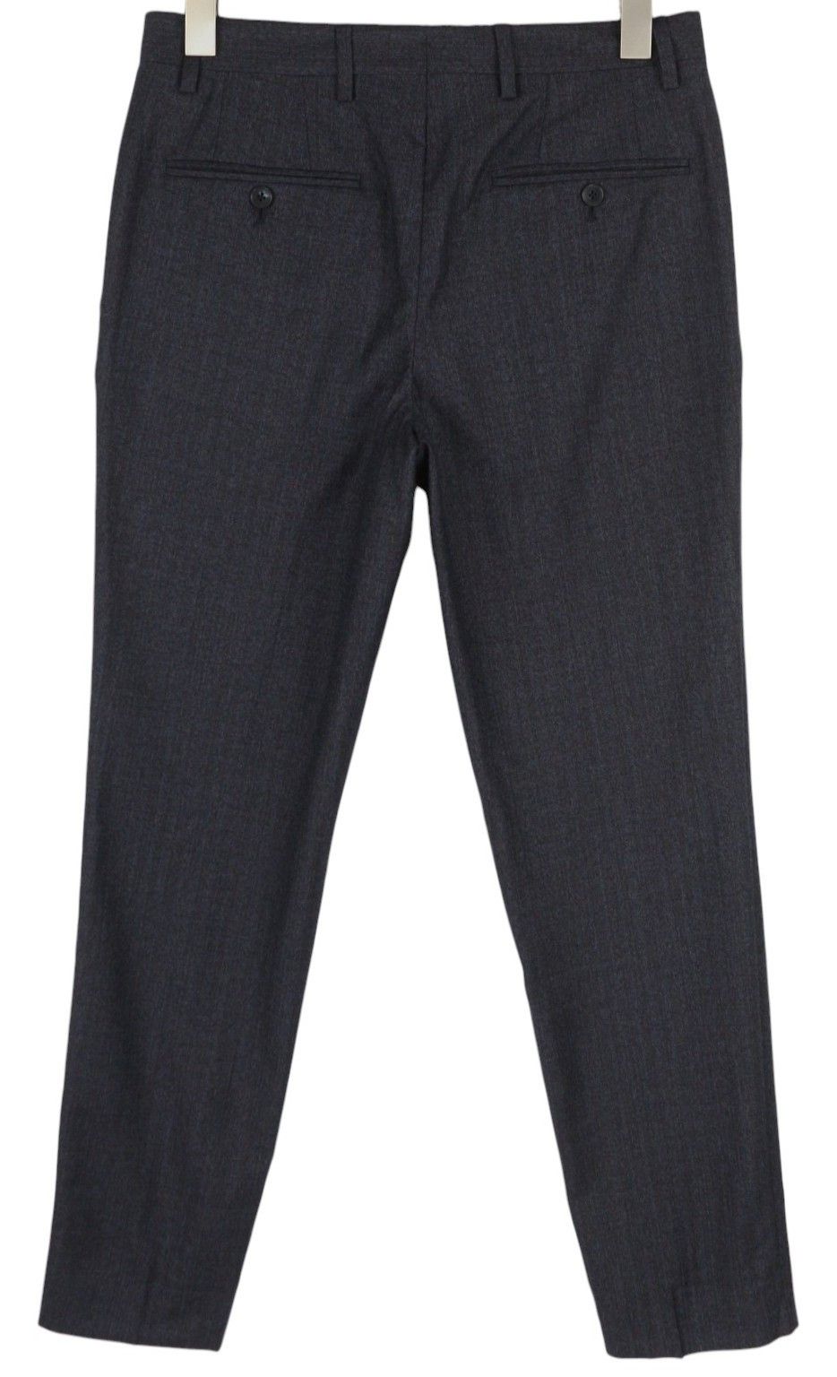 Tommy Hilfiger X LARDINI W31 Blue Slim Fit Textured Trousers 84997 Size US 31 - 2 Thumbnail