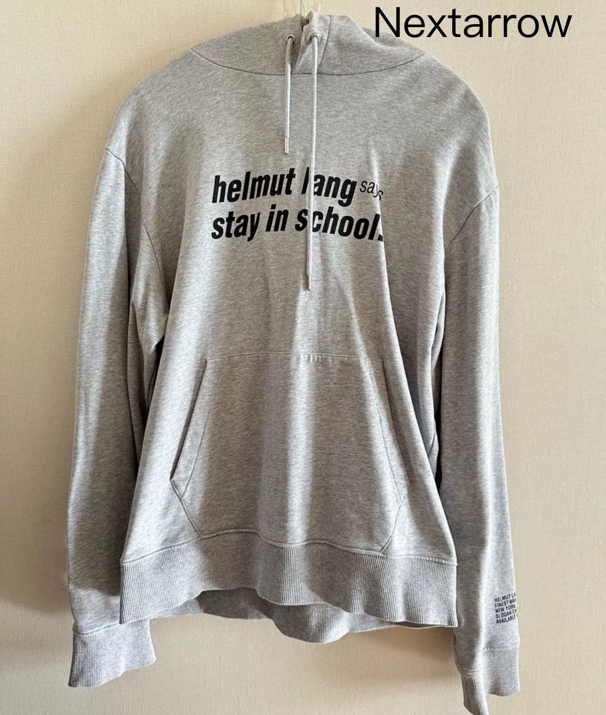 Helmut Lang HELMUT LANG Grey Logo Hoodie2412-Nextarrow Size US L / EU 52-54 / 3 - 1 Thumbnail
