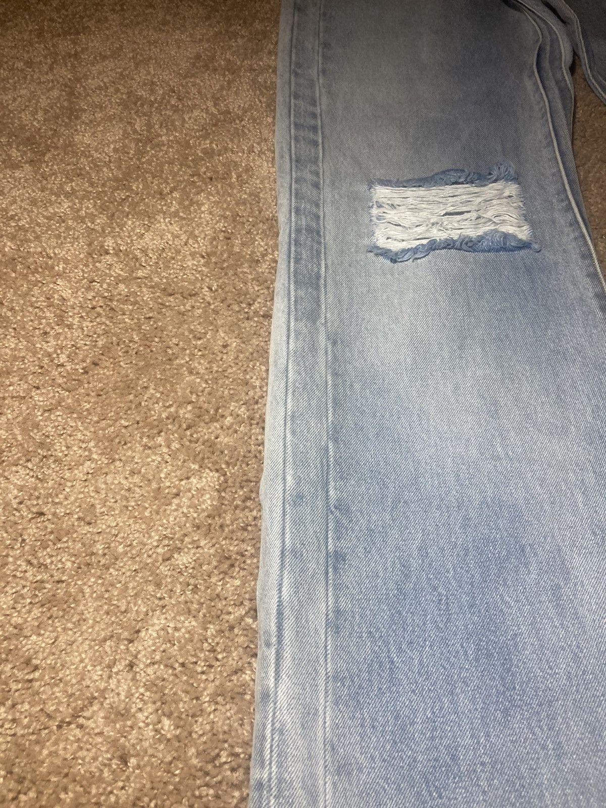 Vetements New Vetements Extended Leg Flare Distressed Double Seam Wash Size US 30 / EU 46 - 8 Thumbnail