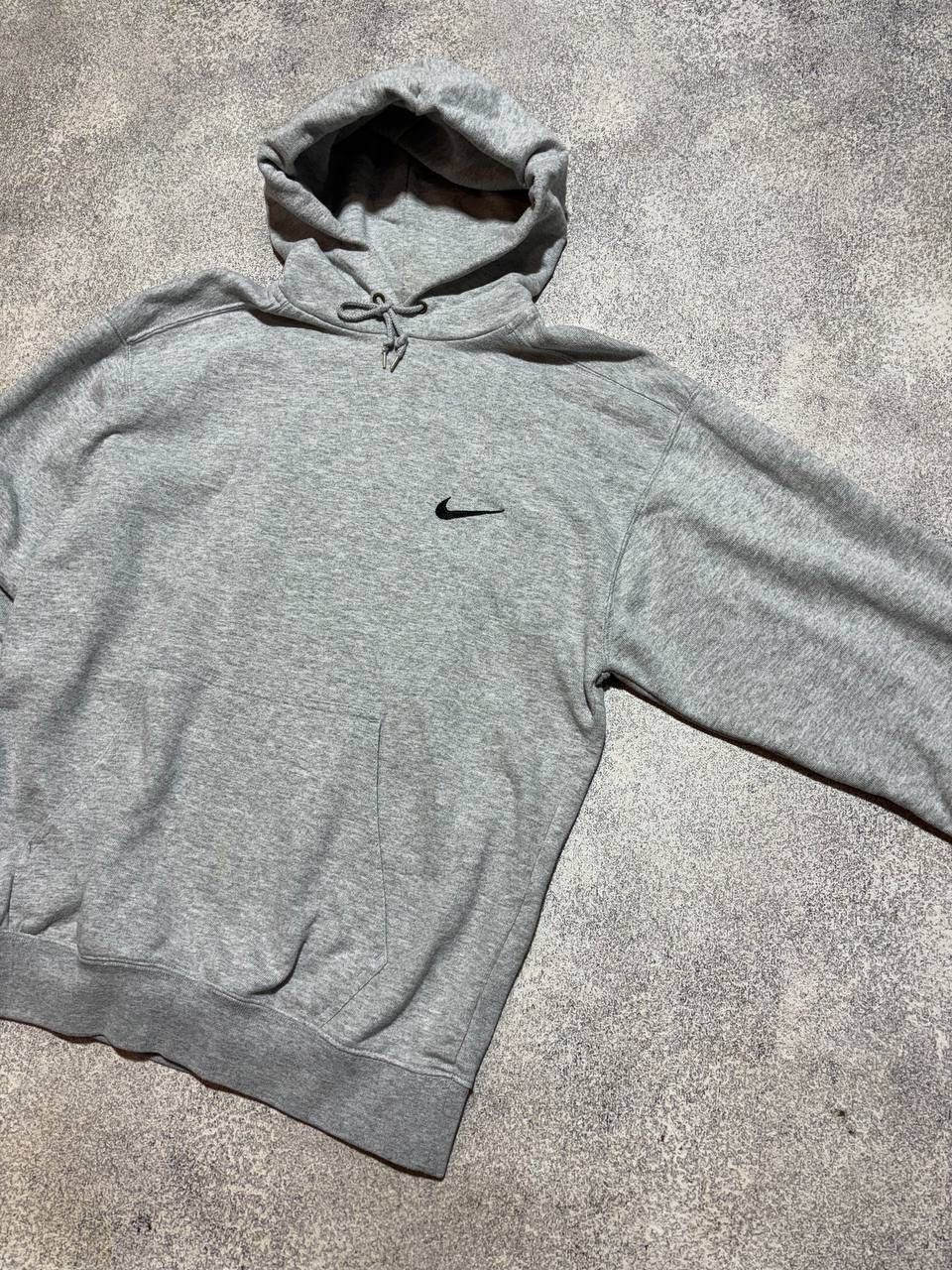 Japanese Brand × Nike × Vintage Vintage Nike hoodie Drill Small Logo Gray size M Y2K Size US M / EU 48-50 / 2 - 3 Thumbnail