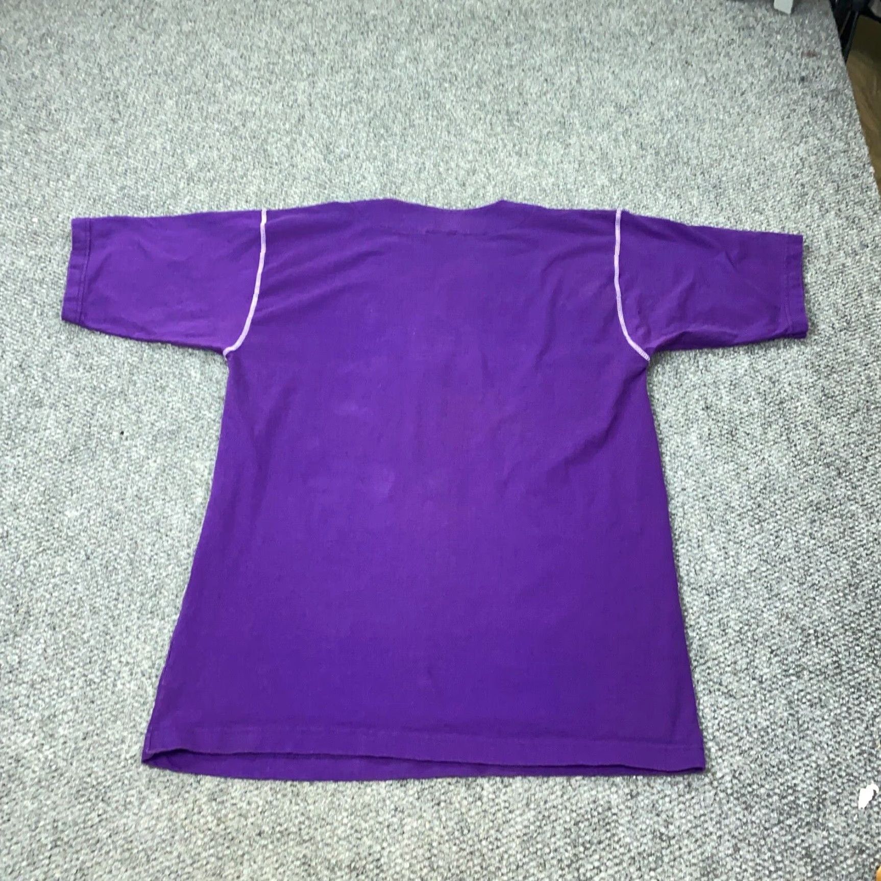 Wilson VINTAGE Wilson Henley Shirt Mens XL Purple Short Sleeve Baseball Jersey 90s Retro Size US XL / EU 56 / 4 - 7 Thumbnail