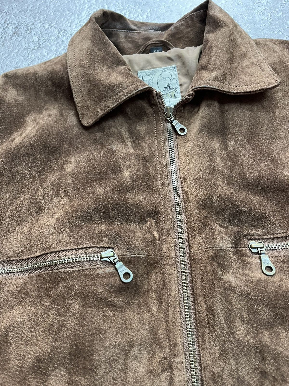 Genuine Leather Vintage Brown Leather Jacket Distressed Genuine Leather 52 Size US L / EU 52-54 / 3 - 6 Thumbnail