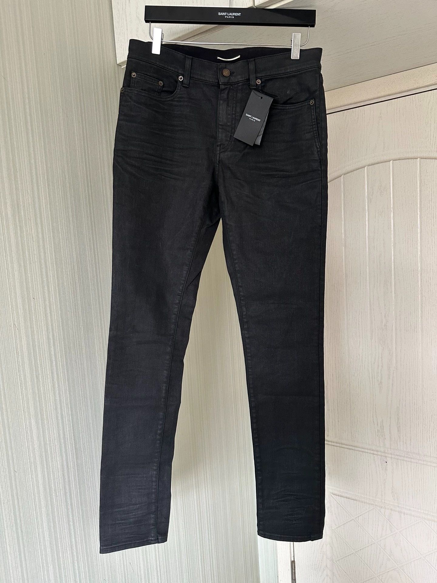 Saint Laurent Paris Saint Laurent Paris D02 Black Basic Jeans Size US 32 / EU 48 - 1 Thumbnail