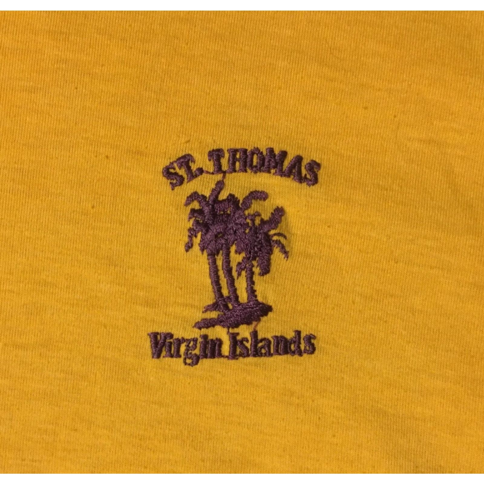 Vintage VINTAGE Virgin Islands 80s Faded Shirt M Yellow Single Stitch T-Shirt Beach Grunge Surf Skate 90s USA Mens Size US M / EU 48-50 / 2 - 2 Thumbnail